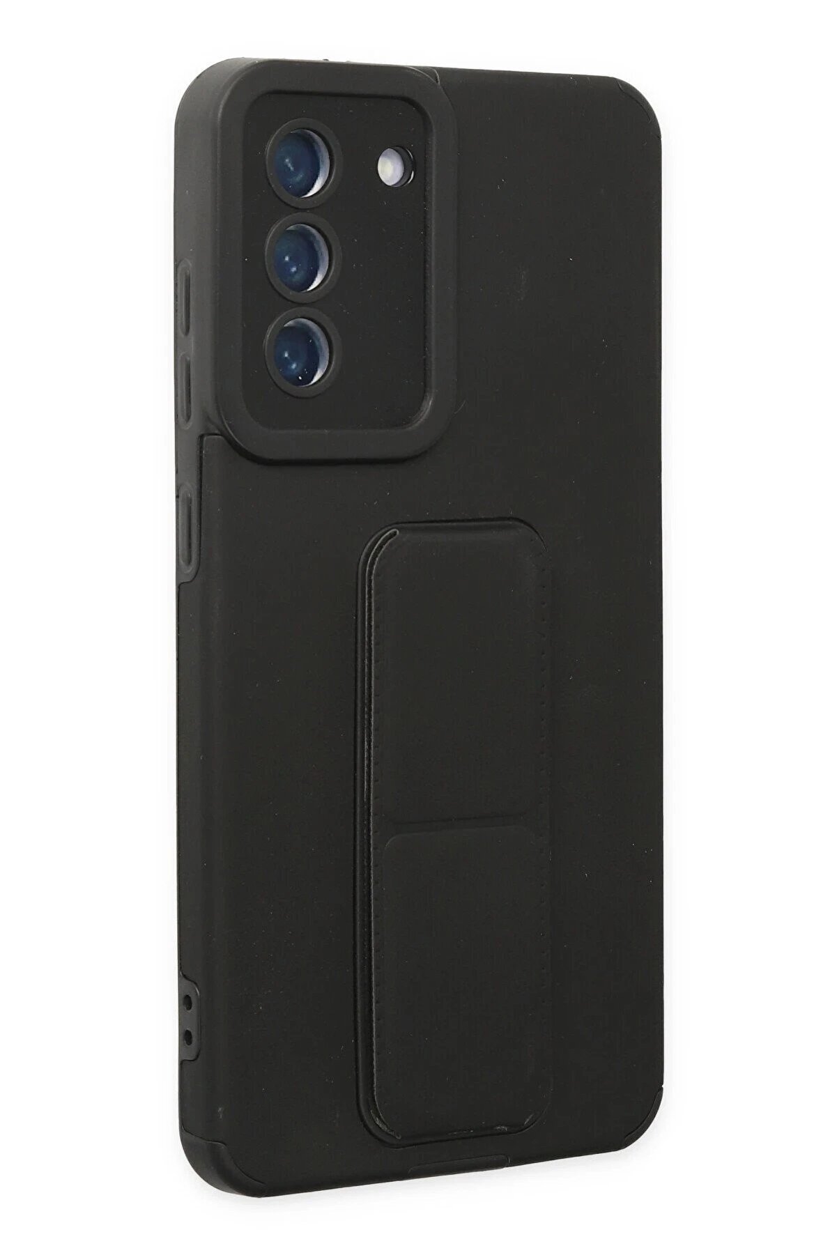 Samsung Galaxy S21 Fe Kılıf Mega Standlı Si̇li̇kon - Si̇yah - Dropx1998-1650