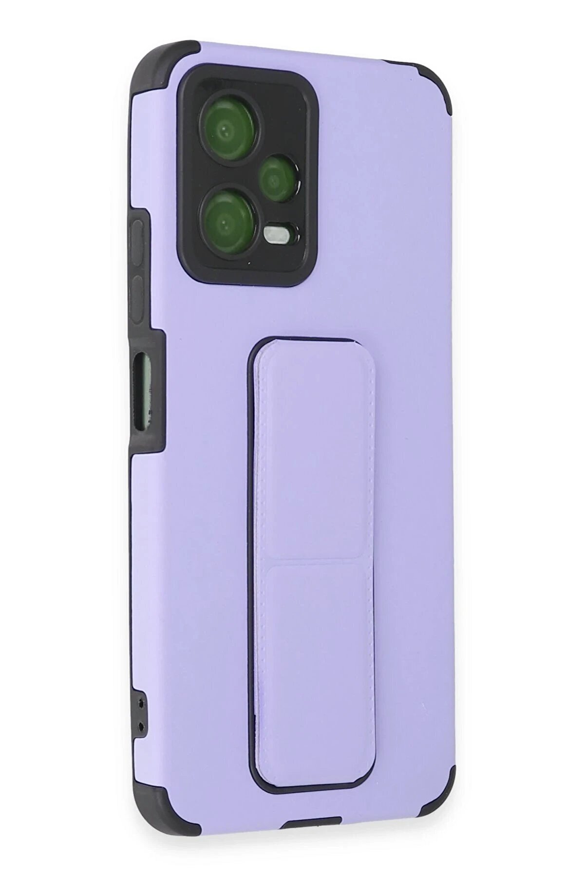 Xi̇aomi̇ Poco X5 5G Kılıf Mega Standlı Si̇li̇kon - Li̇la - Dropx7238-1771