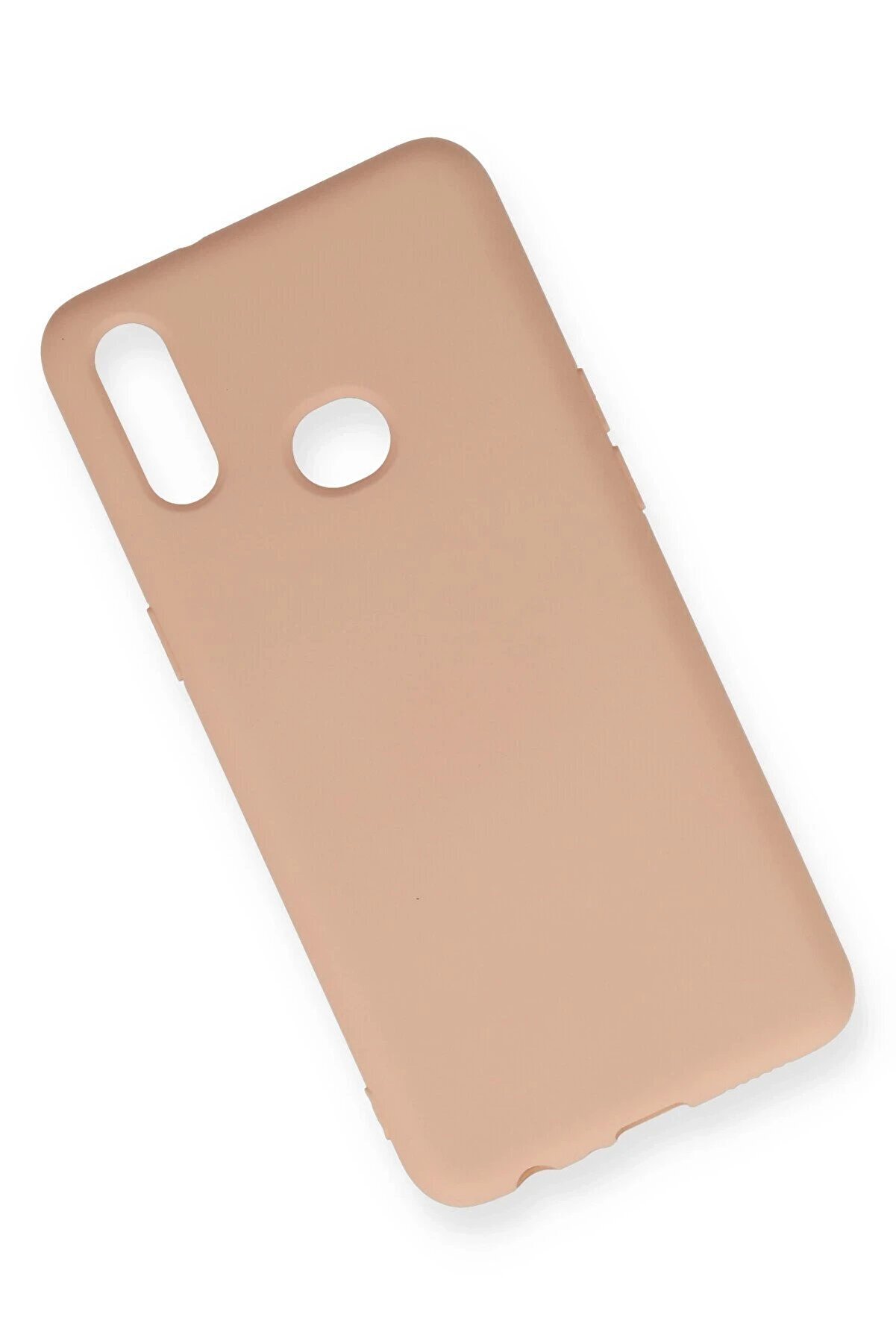 Samsung Galaxy A10S Kılıf Nano İçi̇ Kadi̇fe Si̇li̇kon - Pudra - Dropx6384-2878