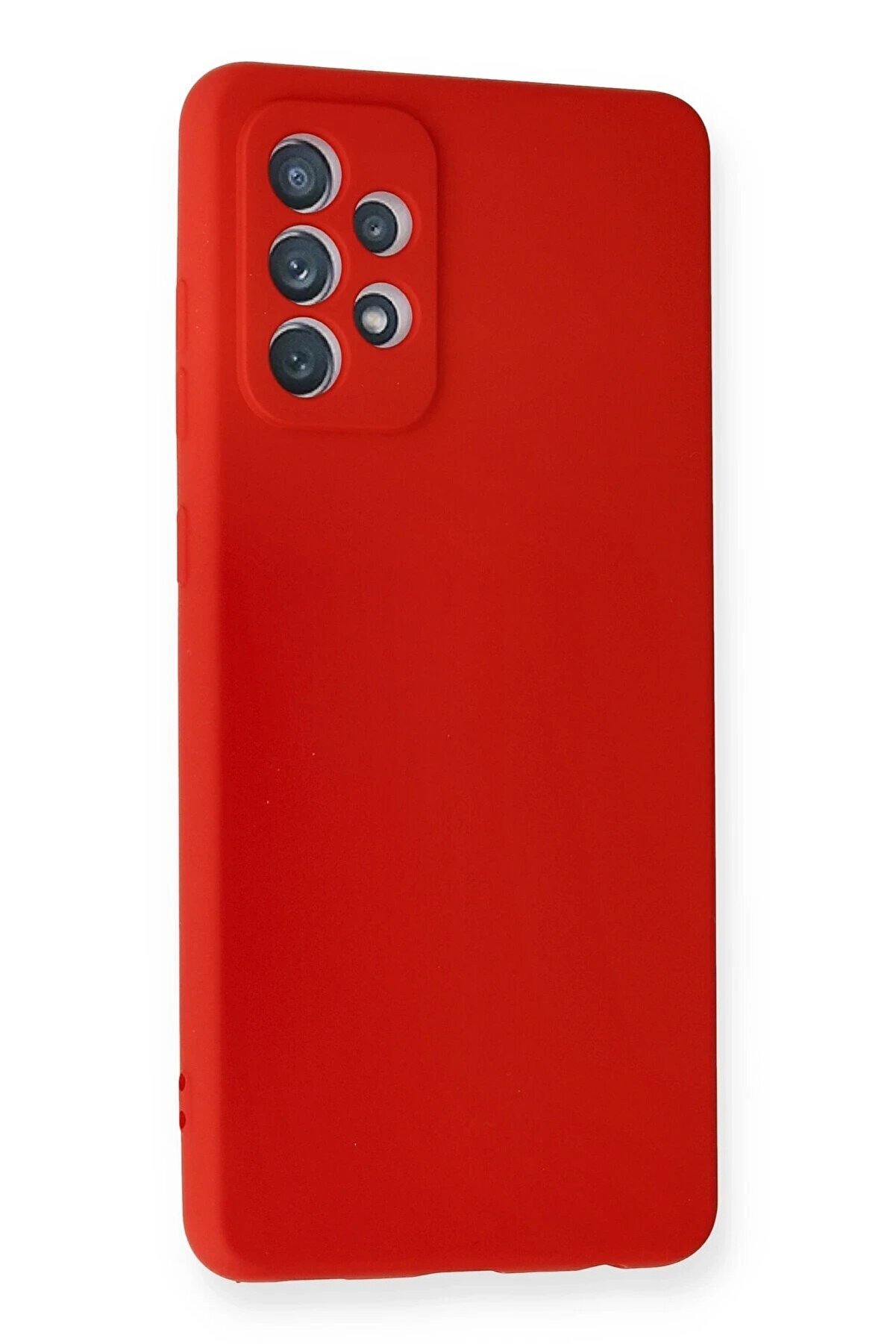 Samsung Galaxy A72 Kılıf Nano İ&ccedil;i̇ Kadi̇fe Si̇li̇kon - Kırmızı - Dropx1281-5560