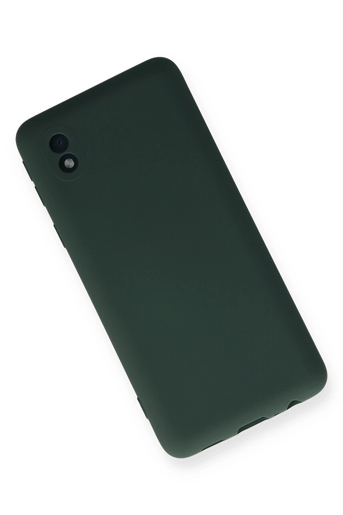 Samsung Galaxy A01 Core Kılıf Nano İ&ccedil;i̇ Kadi̇fe Si̇li̇kon - Koyu Yeşi̇l - Dropx6703-8501