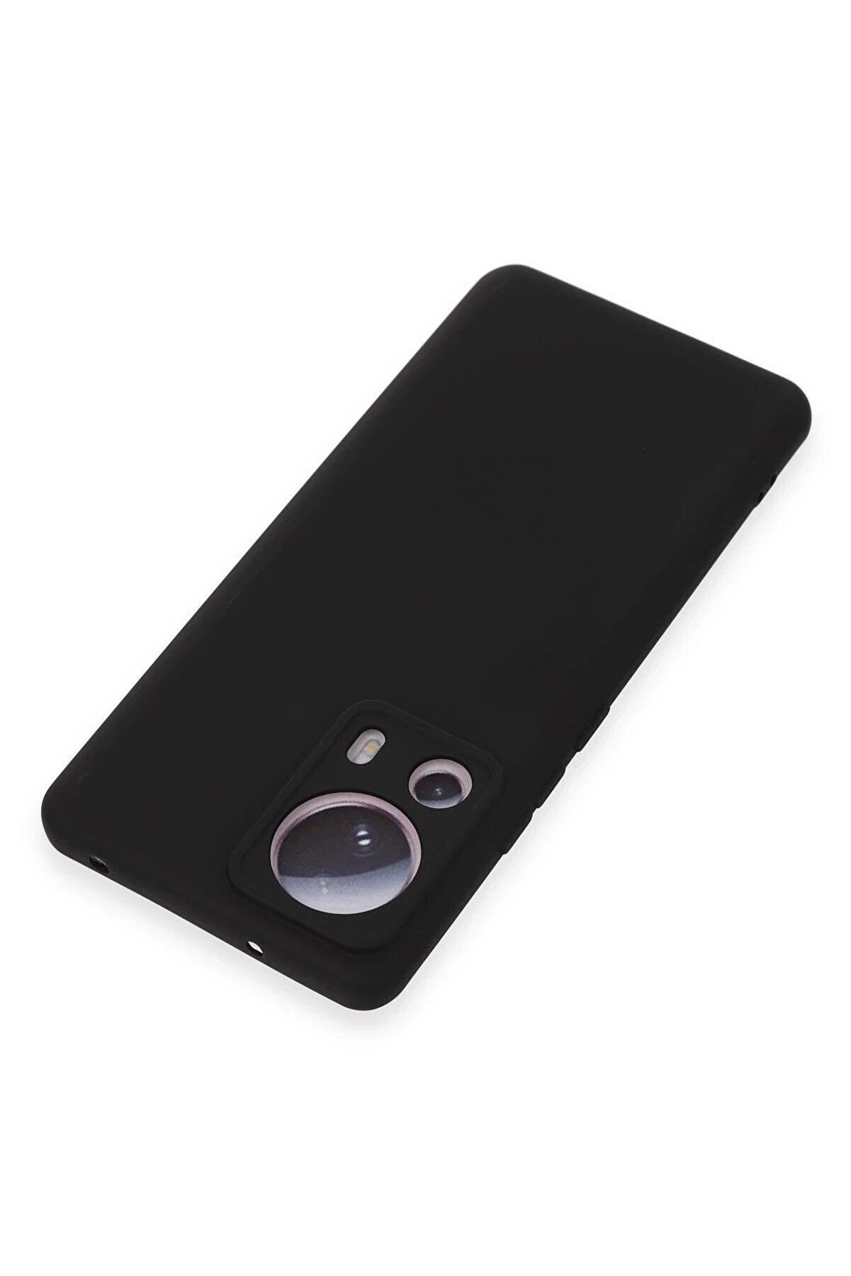 Xi̇aomi̇ Mi̇ 13 Li̇te Kılıf Nano İ&ccedil;i̇ Kadi̇fe Si̇li̇kon - Si̇yah - Dropx2221-3021