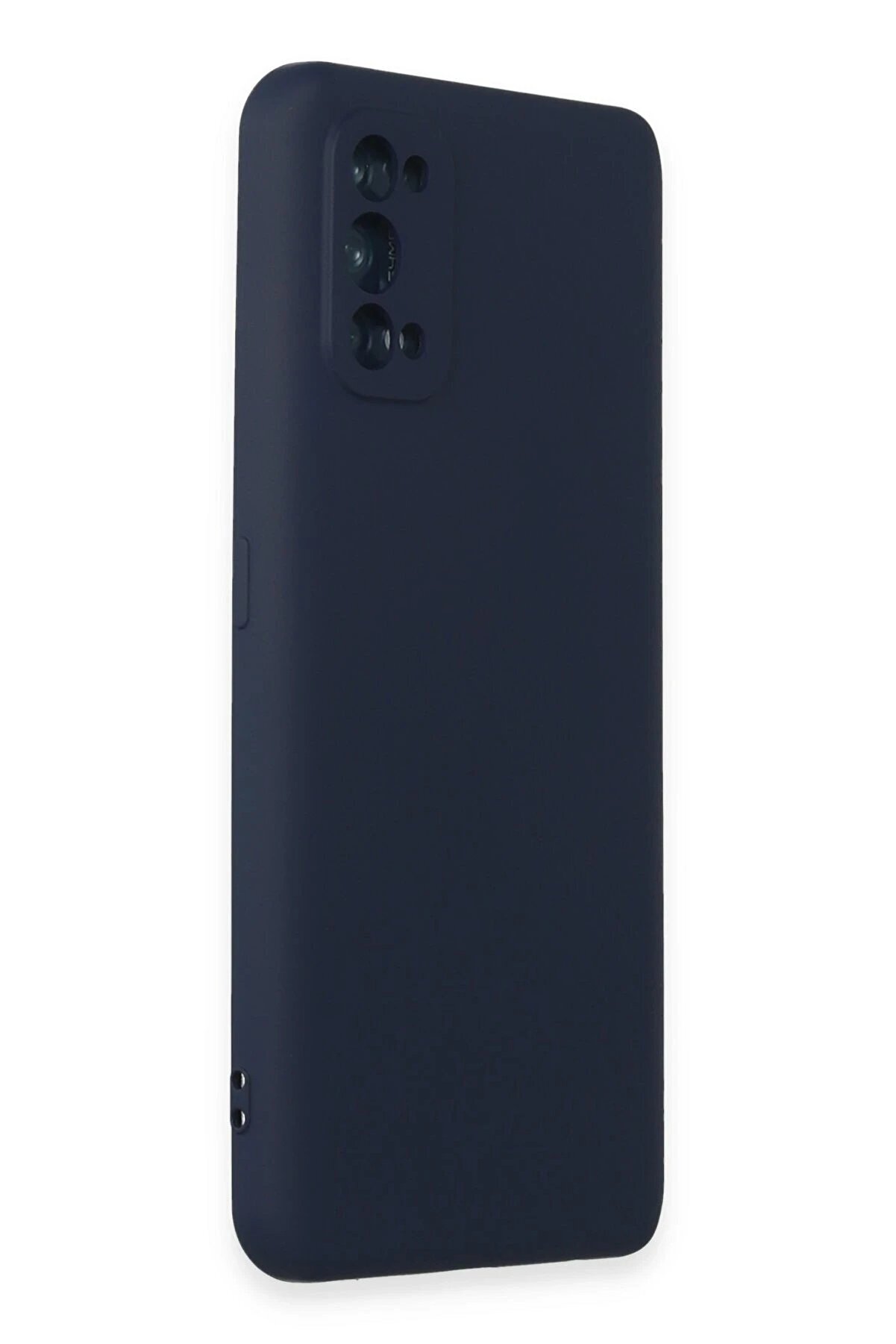 Realme 7 Pro Kılıf Nano İçi̇ Kadi̇fe Si̇li̇kon - Laci̇vert - Dropx7117-5846