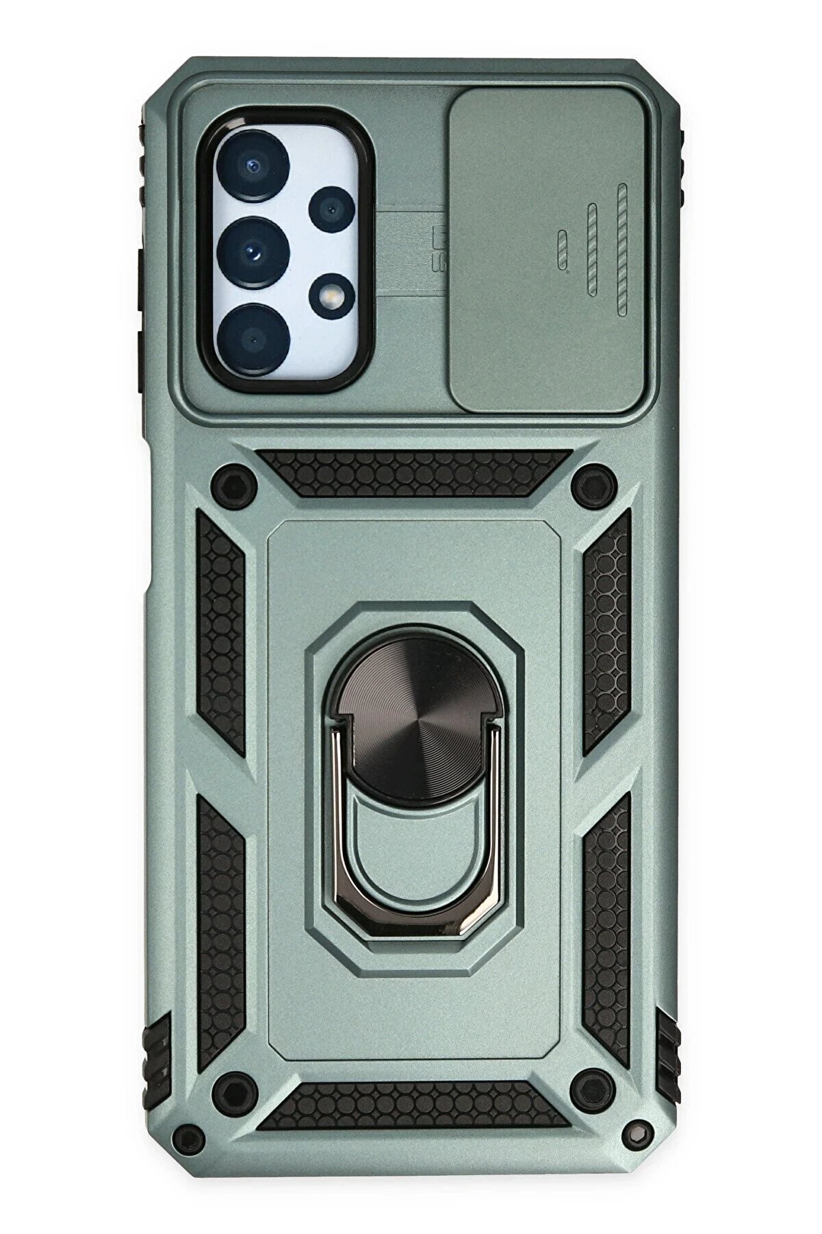 CepteToptan Samsung Galaxy A33 5G Kılıf Pars Lens Y&uuml;z&uuml;kl&uuml; Silikon - Yeşil - DROPX5972-8382