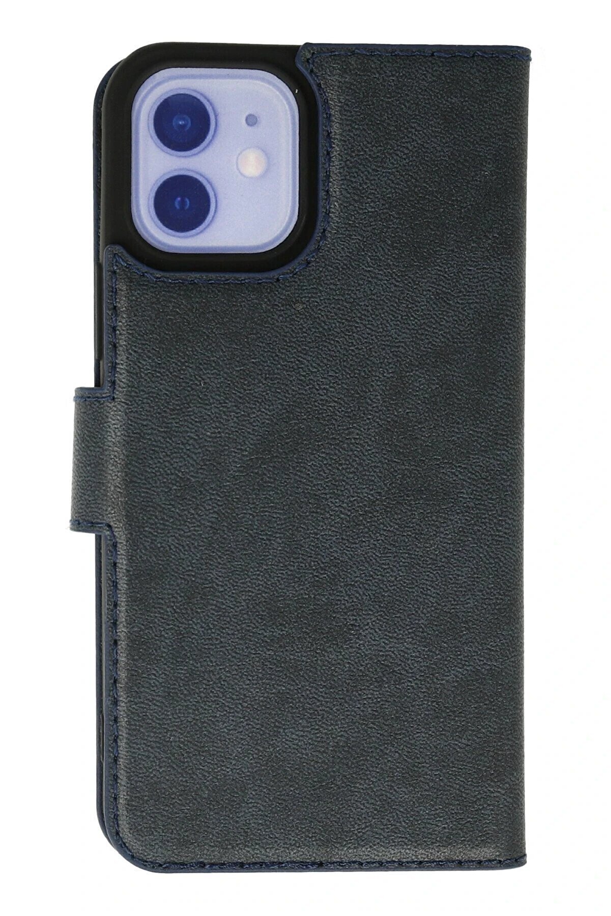 CepteToptan iPhone 12 Kılıf Trend S Plus Kapaklı Kılıf - Lacivert - DROPX4786-7394