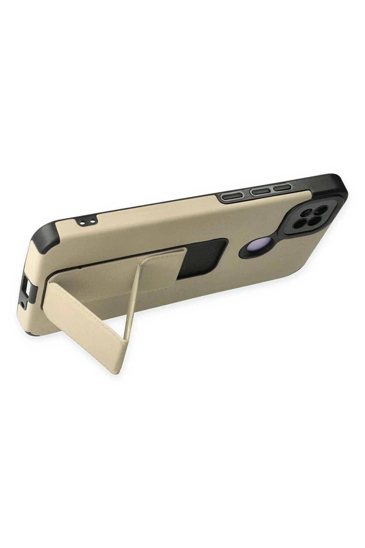 Xi̇aomi̇ Redmi̇ 9C Kılıf Mega Standlı Si̇li̇kon - Gold - Dropx3338-5304