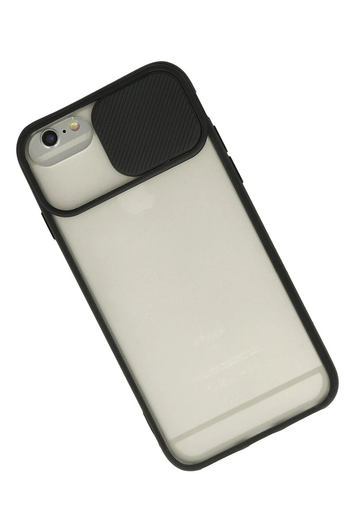 İphone 6 Kılıf Palm Buzlu Kamera Sürgülü Si̇li̇kon - Si̇yah - Dropx9506-4991