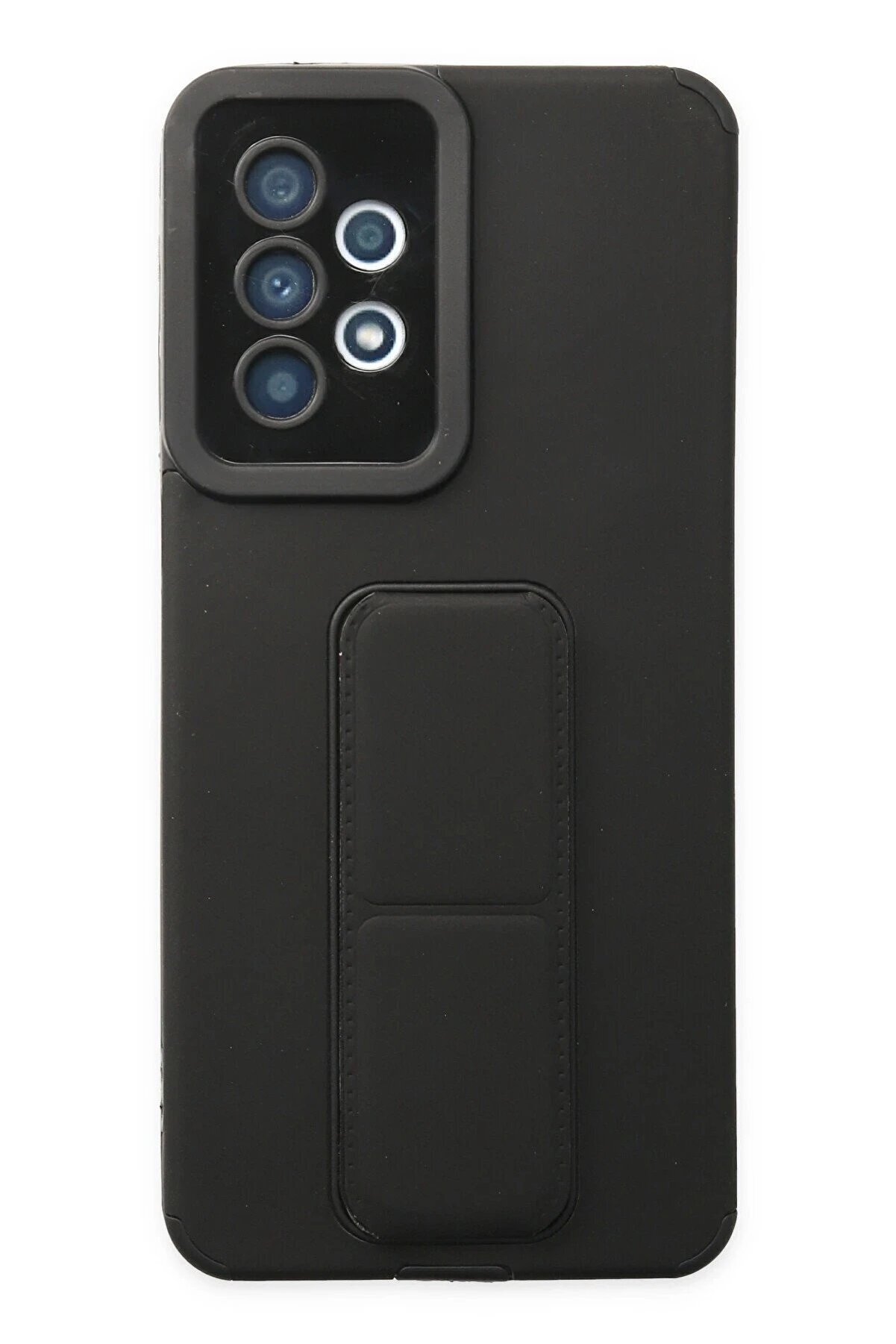 CepteToptan Samsung Galaxy A33 5G Kılıf Mega Standlı Silikon - Siyah - DROPX1471-2636