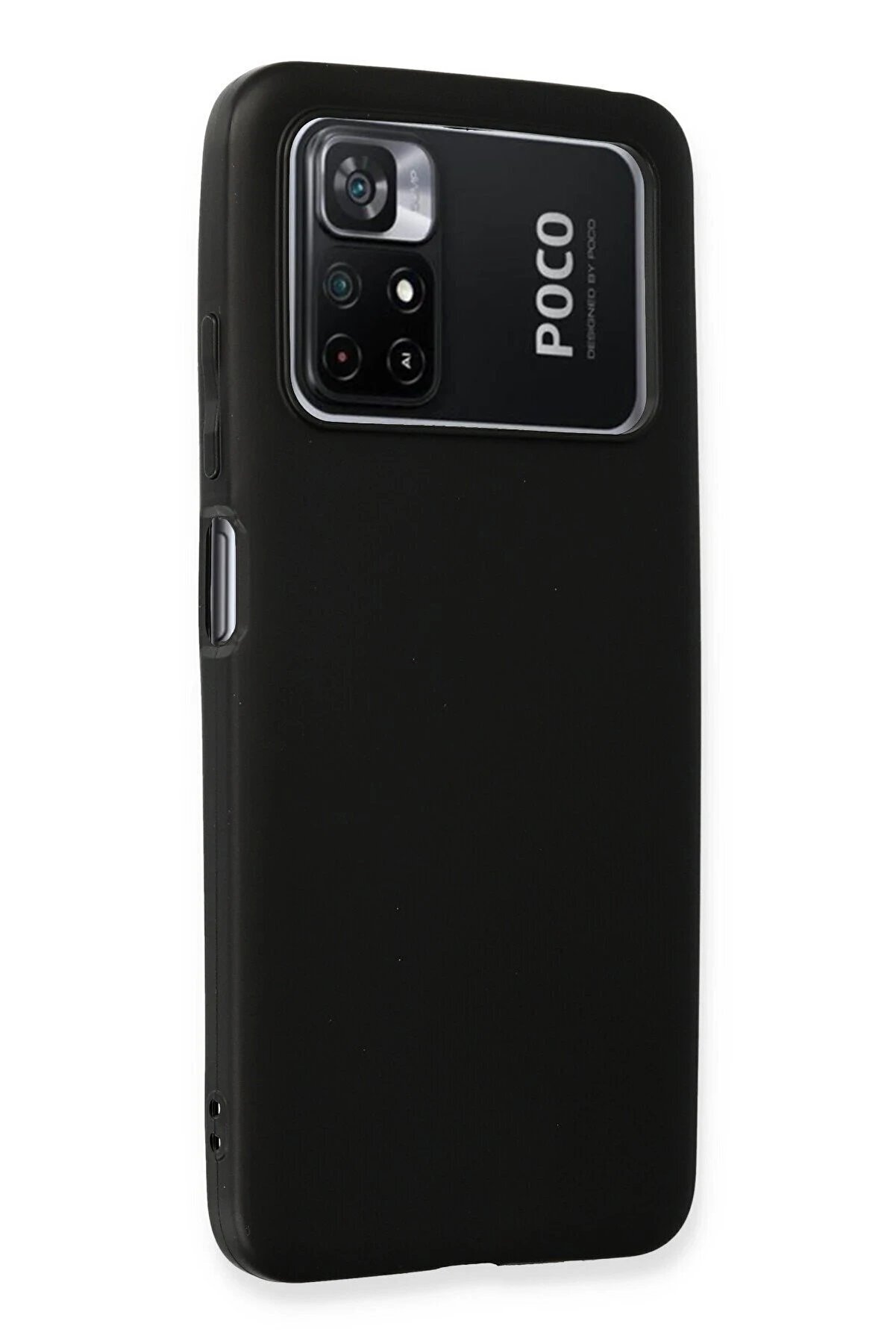 Xi̇aomi̇ Poco M4 Pro 4G Kılıf Fi̇rst Si̇li̇kon - Si̇yah - Dropx6242-2881