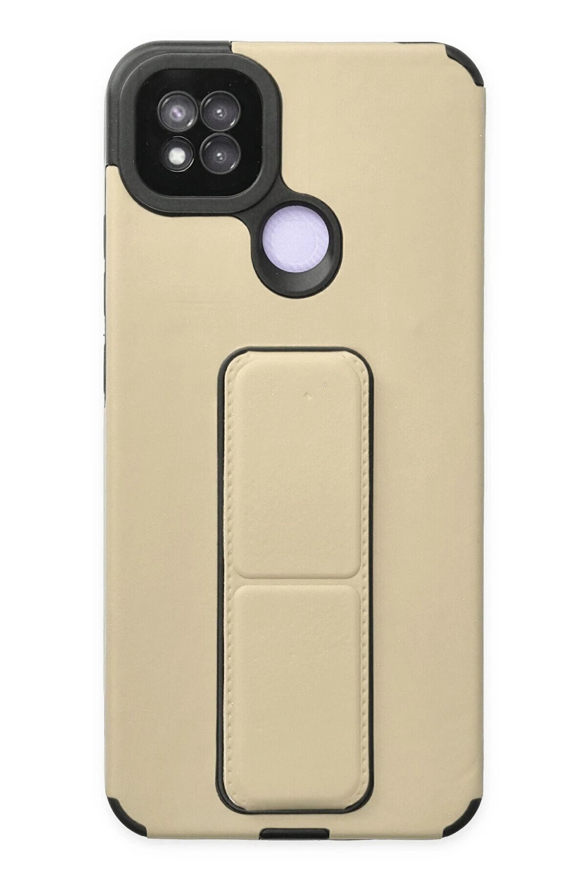 CepteToptan Xiaomi Redmi 9C Kılıf Mega Standlı Silikon - Gold - DROPX3338-5304