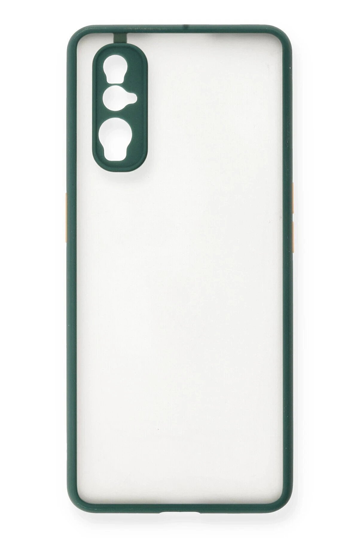 CepteToptan Oppo Find X2 Kılıf Montreal Silikon Kapak - Yeşil - DROPX6963-8732