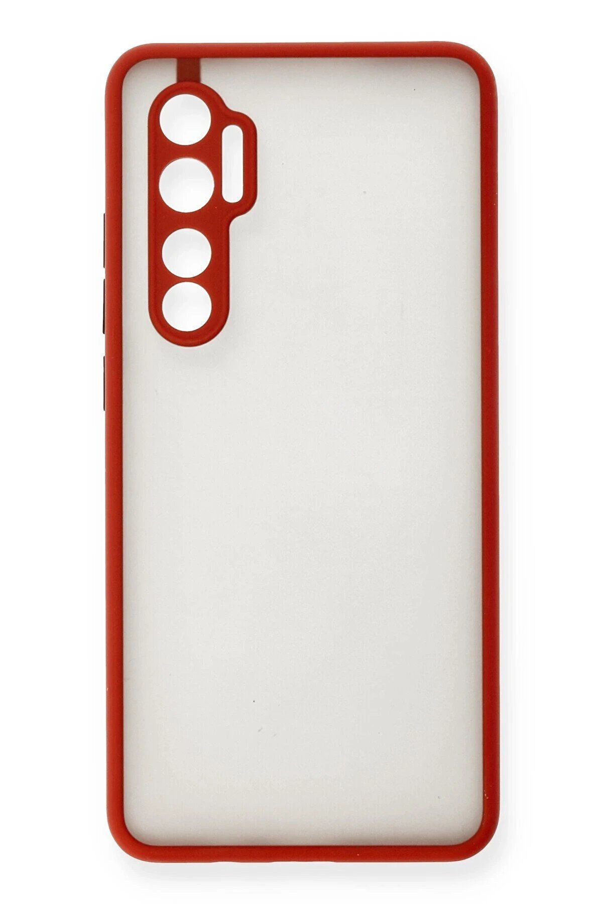 CepteToptan Xiaomi Mi Note 10 Lite Kılıf Montreal Silikon Kapak - Kırmızı - DROPX3822-3380