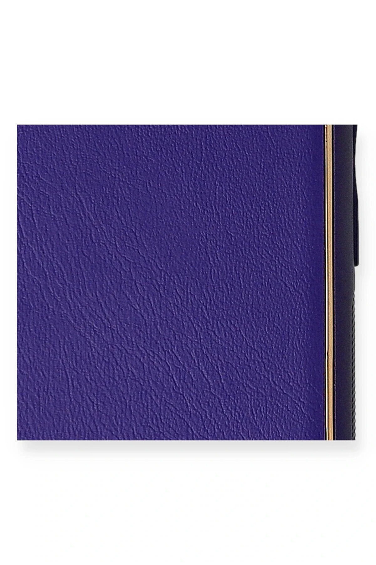 İphone 11 Pro Kılıf Coco Deri̇ Si̇li̇kon Kapak - Mor - Dropx7417-7522