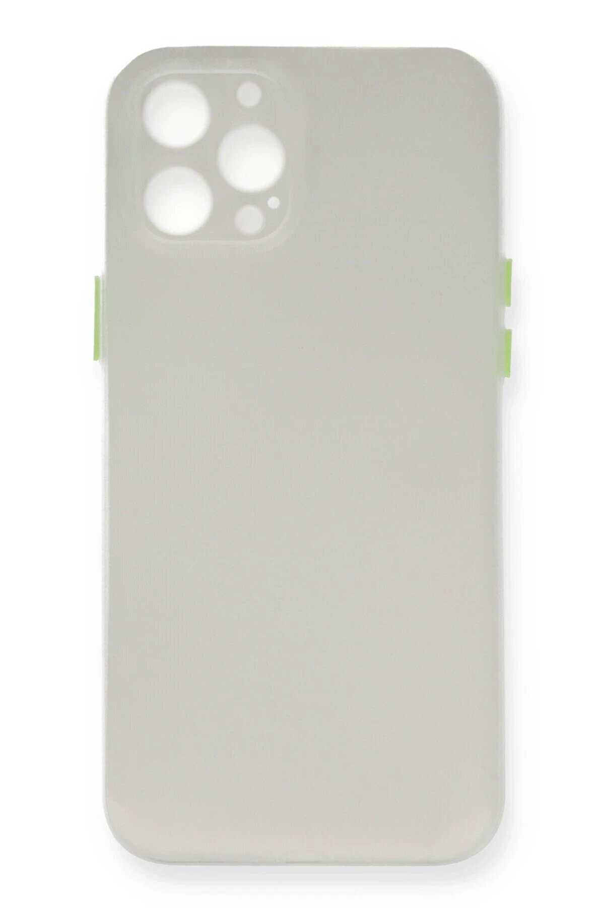 CepteToptan iPhone 12 Pro Kılıf PP Ultra İnce Kapak - Beyaz - DROPX9142-9397