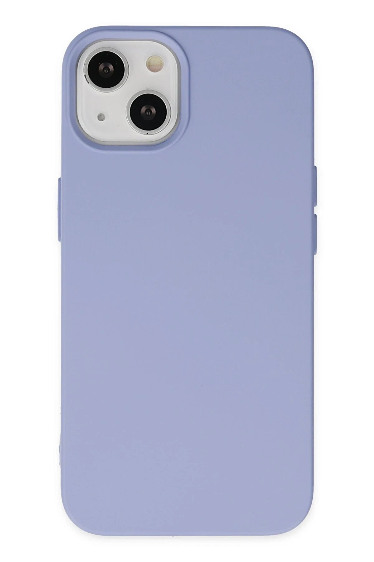 CepteToptan iPhone 14 Plus Kılıf Nano i&ccedil;i Kadife Silikon - Lila - DROPX3298-7407