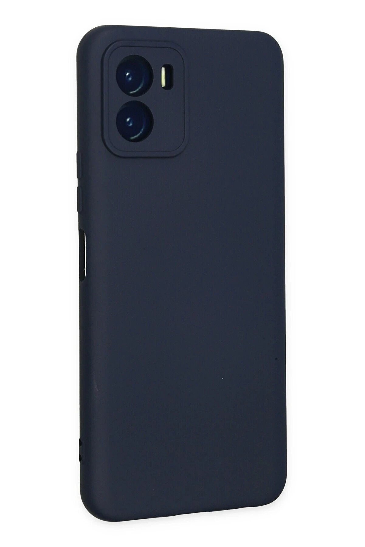 Vi̇vo Y15S Kılıf Nano İ&ccedil;i̇ Kadi̇fe Si̇li̇kon - Laci̇vert - Dropx9972-1380