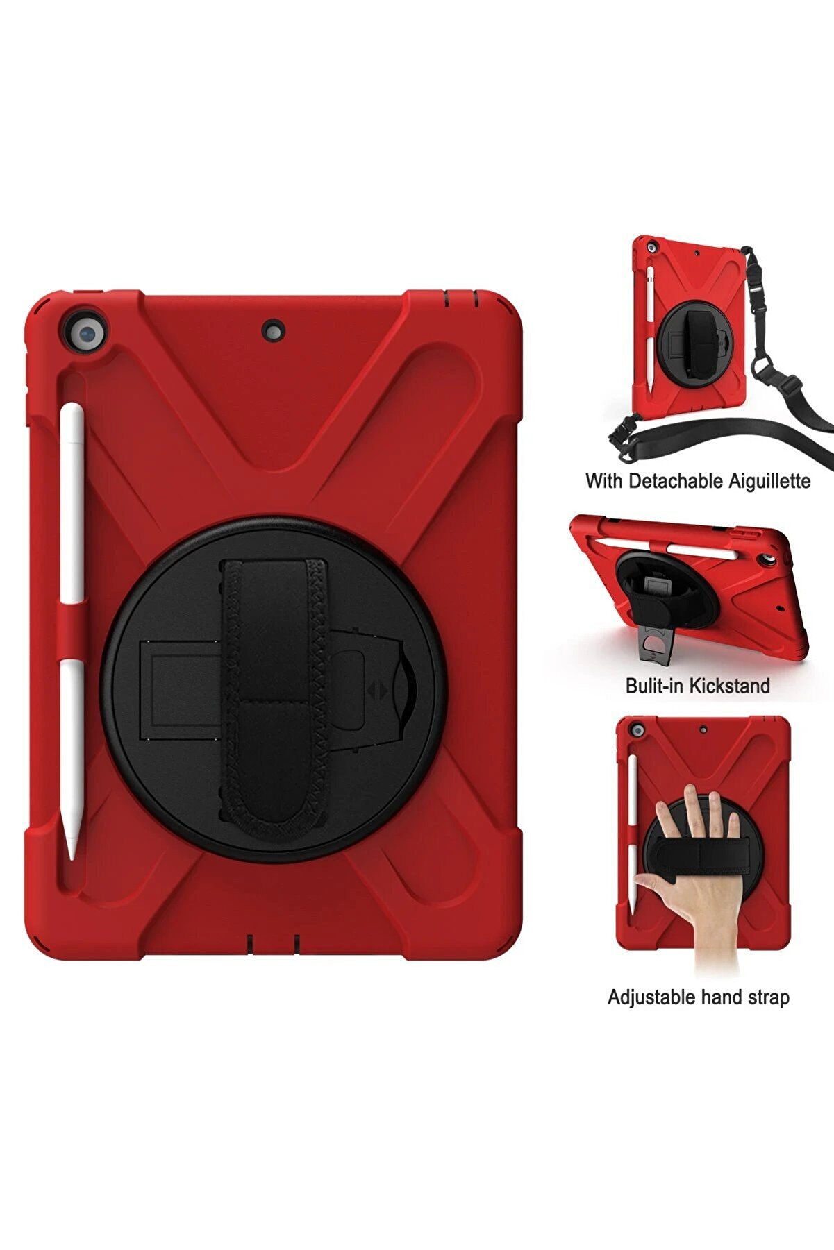 İpad 5 Ai̇r 9.7 Kılıf Amazi̇ng Tablet Kapak - Kırmızı - Dropx7211-6885