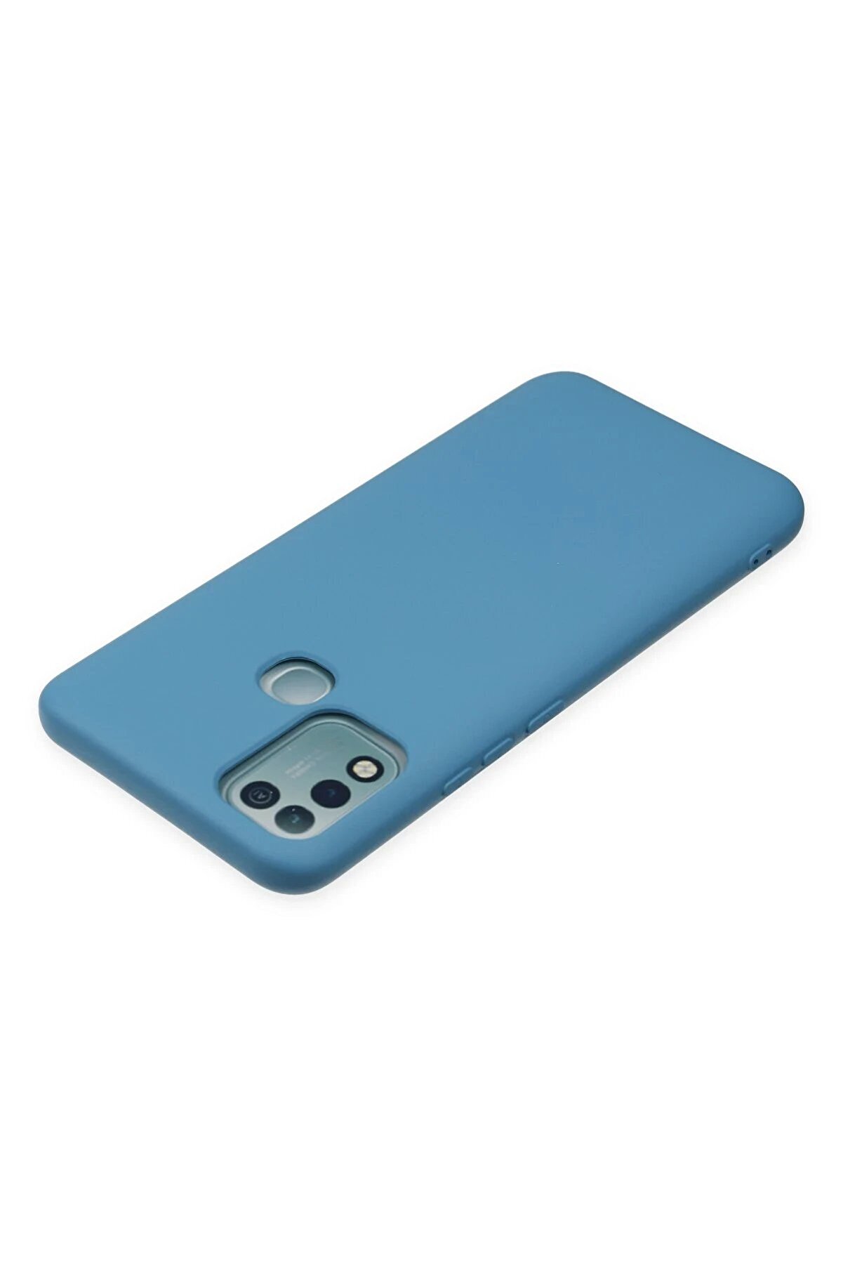 İnfi̇ni̇x Hot 10 Play Kılıf Nano İ&ccedil;i̇ Kadi̇fe Si̇li̇kon - Mavi̇ - Dropx8571-2770