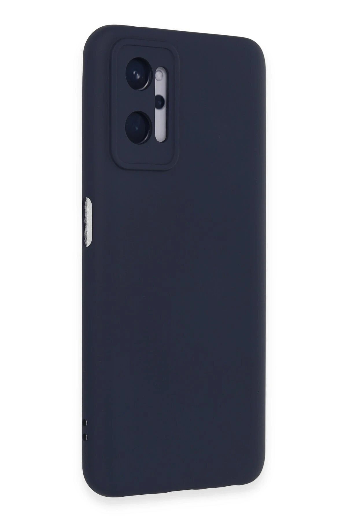 Realme 9İ 4G Kılıf Nano İ&ccedil;i̇ Kadi̇fe Si̇li̇kon - Laci̇vert - Dropx9745-7640