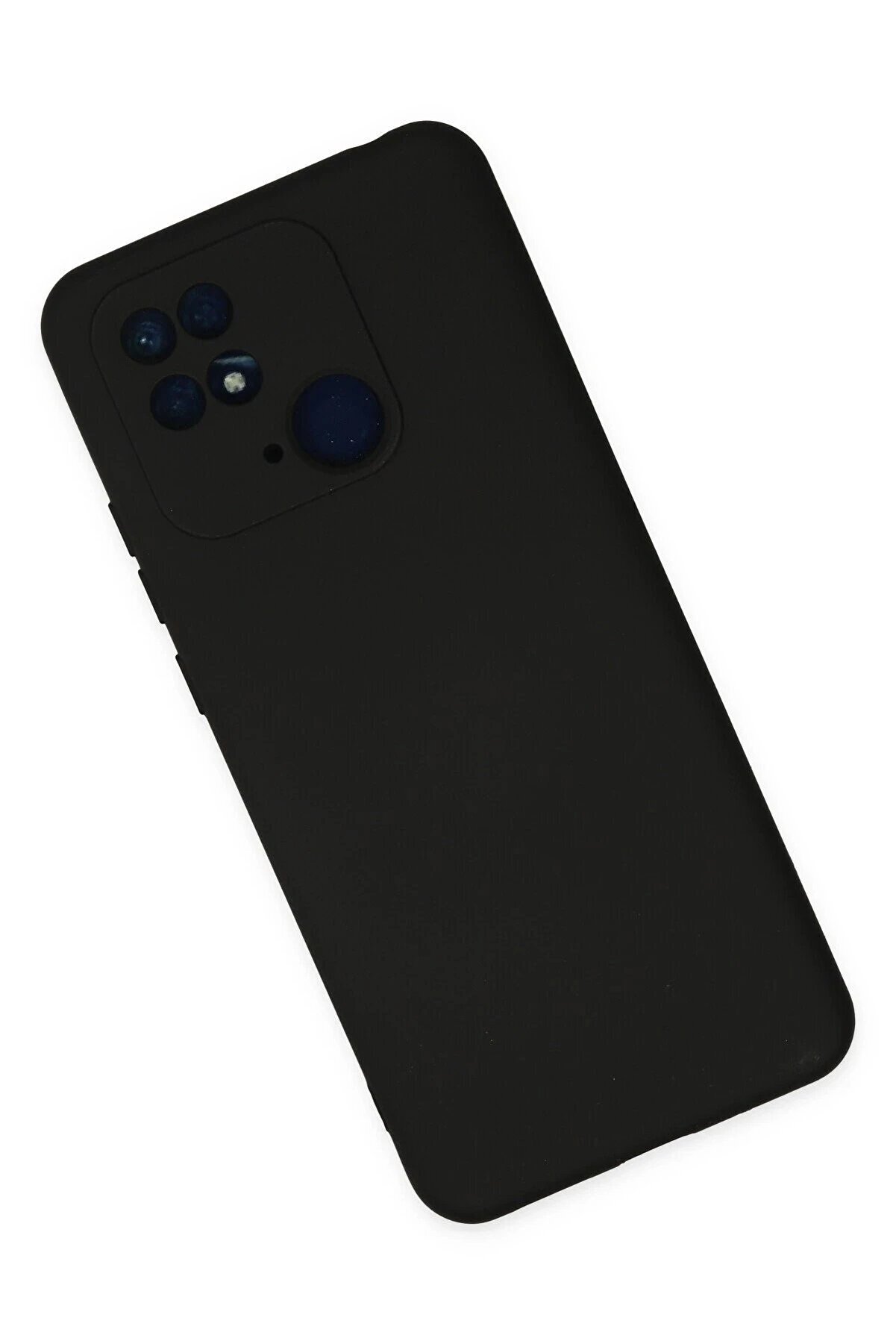 Xi̇aomi̇ Redmi̇ 10C Kılıf Nano İçi̇ Kadi̇fe Si̇li̇kon - Si̇yah - Dropx8618-1967