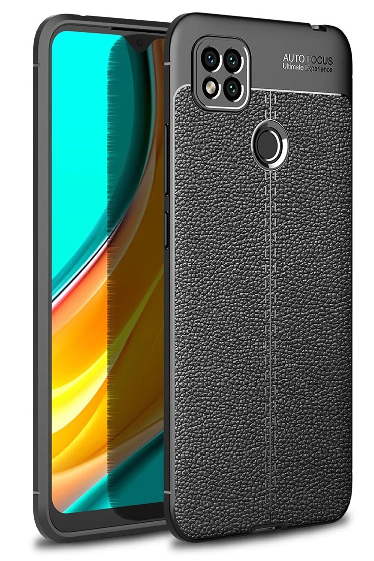 CepteToptan Xiaomi Redmi 9C Kılıf Auto Focus Kapak - Siyah - DROPX8541-5260