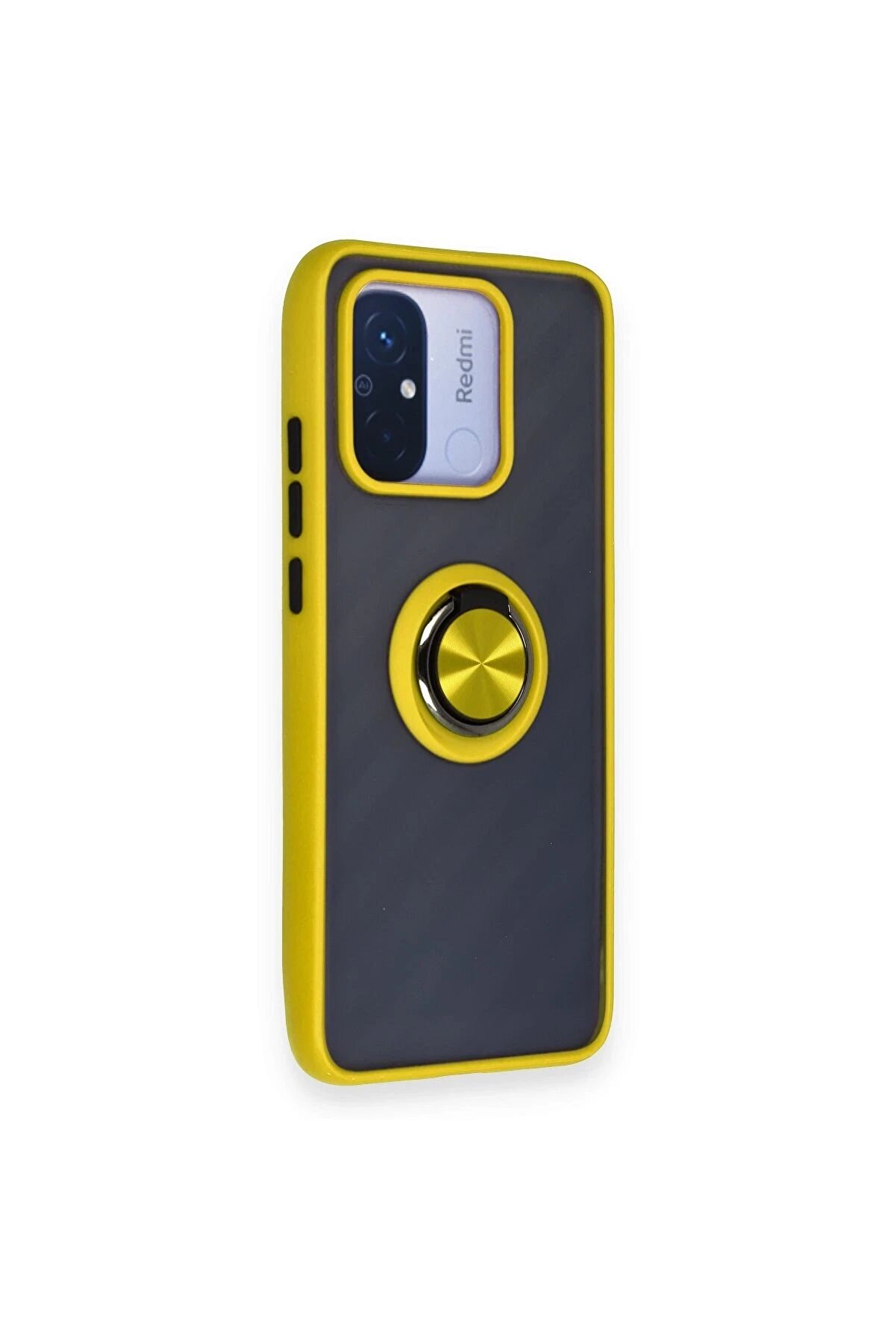 Xi̇aomi̇ Redmi̇ 12C Kılıf Montreal Yüzüklü Si̇li̇kon Kapak - Sarı - Dropx1180-1229