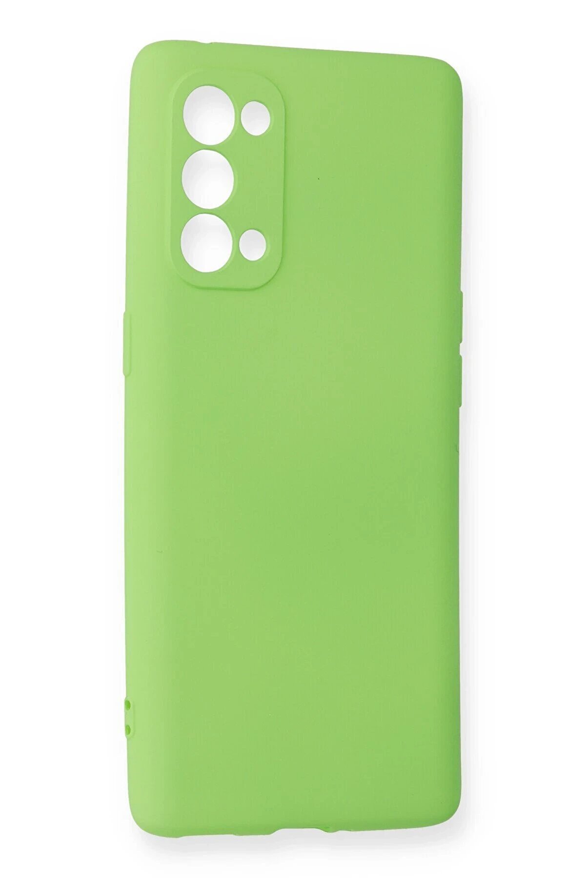 CepteToptan Oppo Reno 5 Pro Kılıf First Silikon - Yeşil - DROPX2997-9377