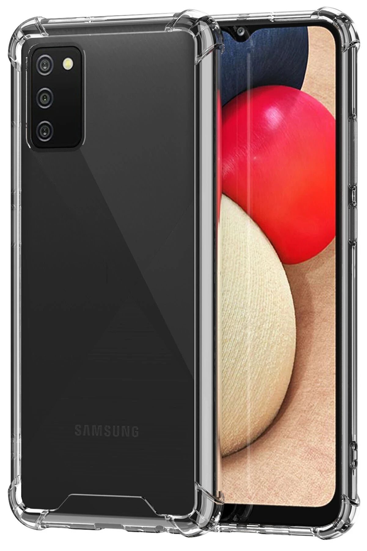 CepteToptan Samsung Galaxy A02S Kılıf Olex Tpu Silikon - DROPX3039-4001