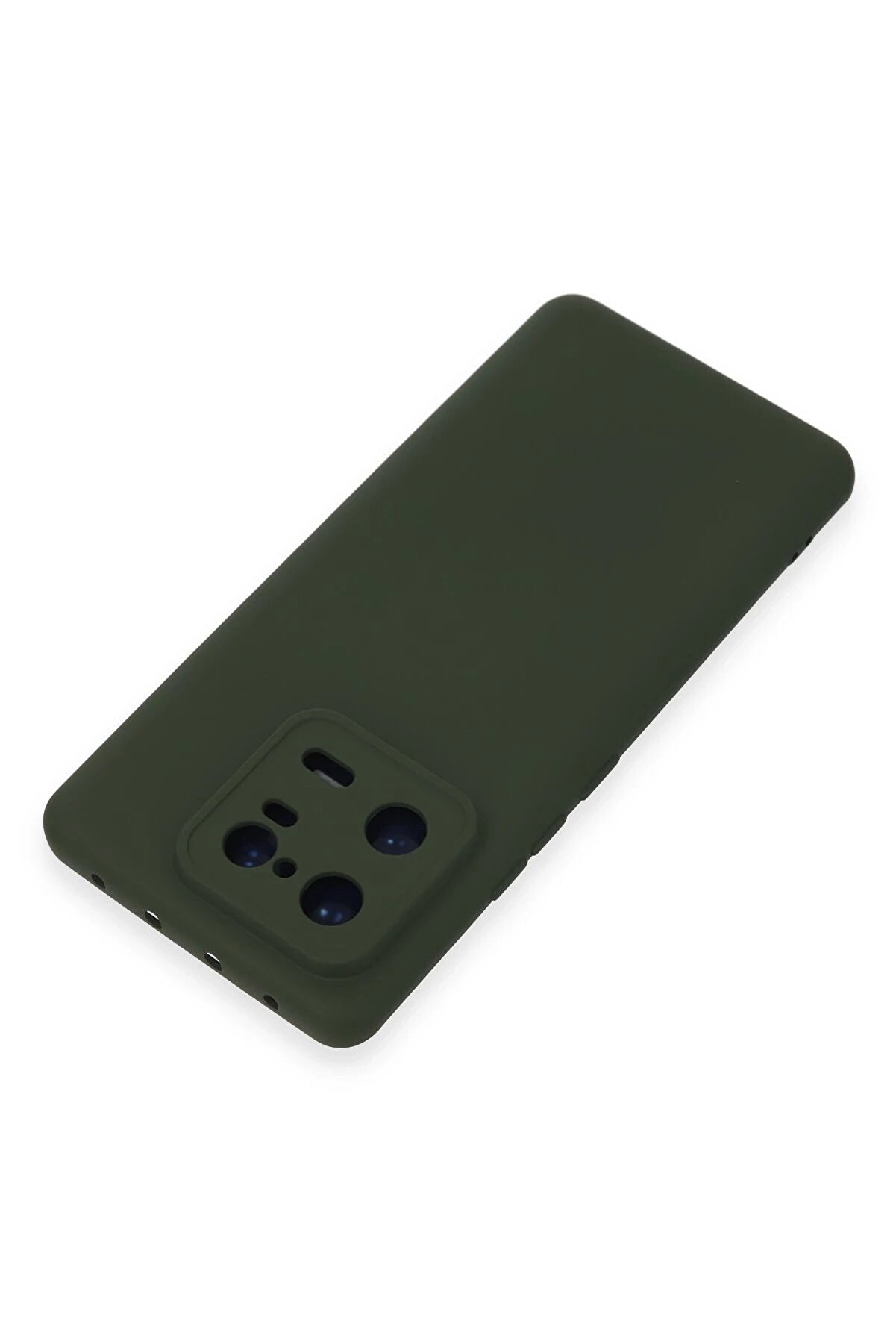 Xi̇aomi̇ Mi̇ 13 Pro Kılıf Nano İ&ccedil;i̇ Kadi̇fe Si̇li̇kon - Koyu Yeşi̇l - Dropx7859-6177