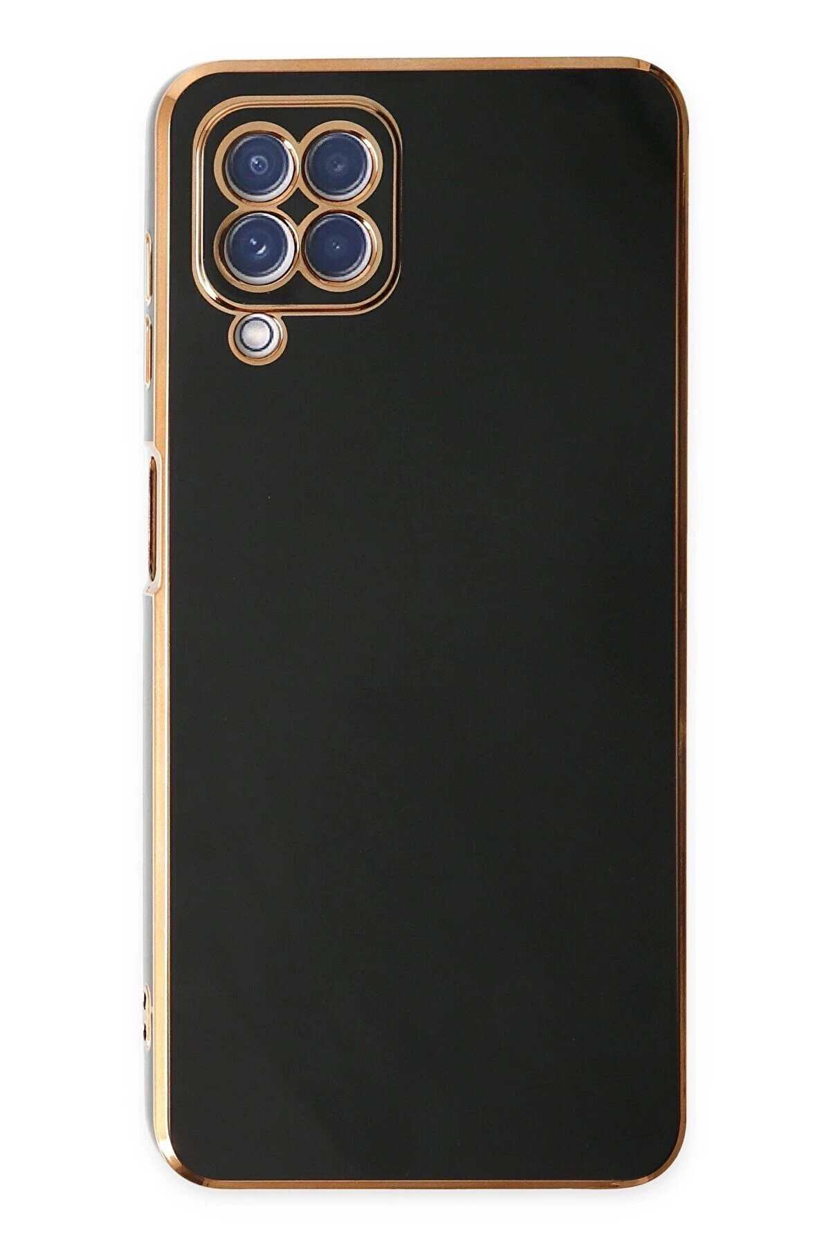 Samsung Galaxy A12 Kılıf Volet Si̇li̇kon - Si̇yah - Dropx7507-1766