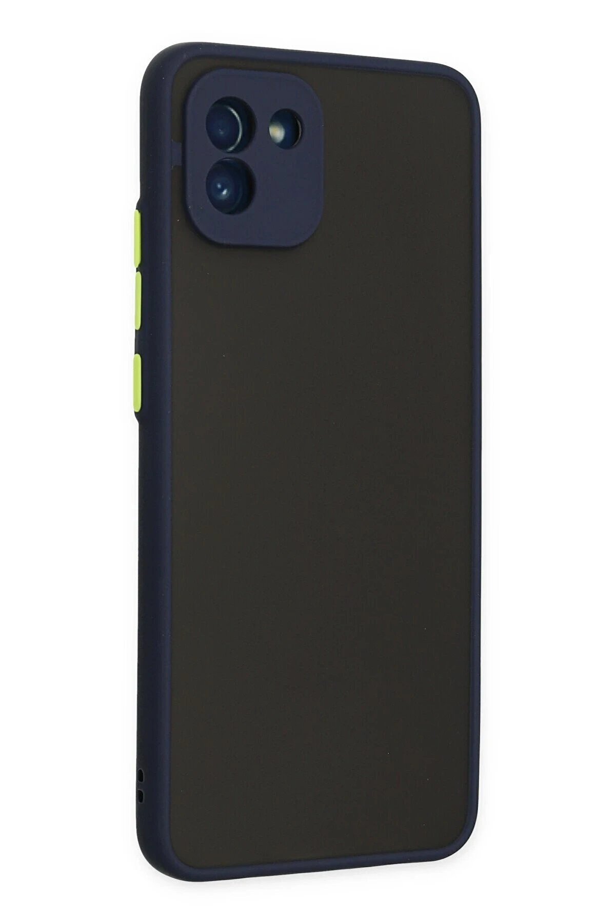 Samsung Galaxy A03 Kılıf Montreal Si̇li̇kon Kapak - Laci̇vert - Dropx4686-4794