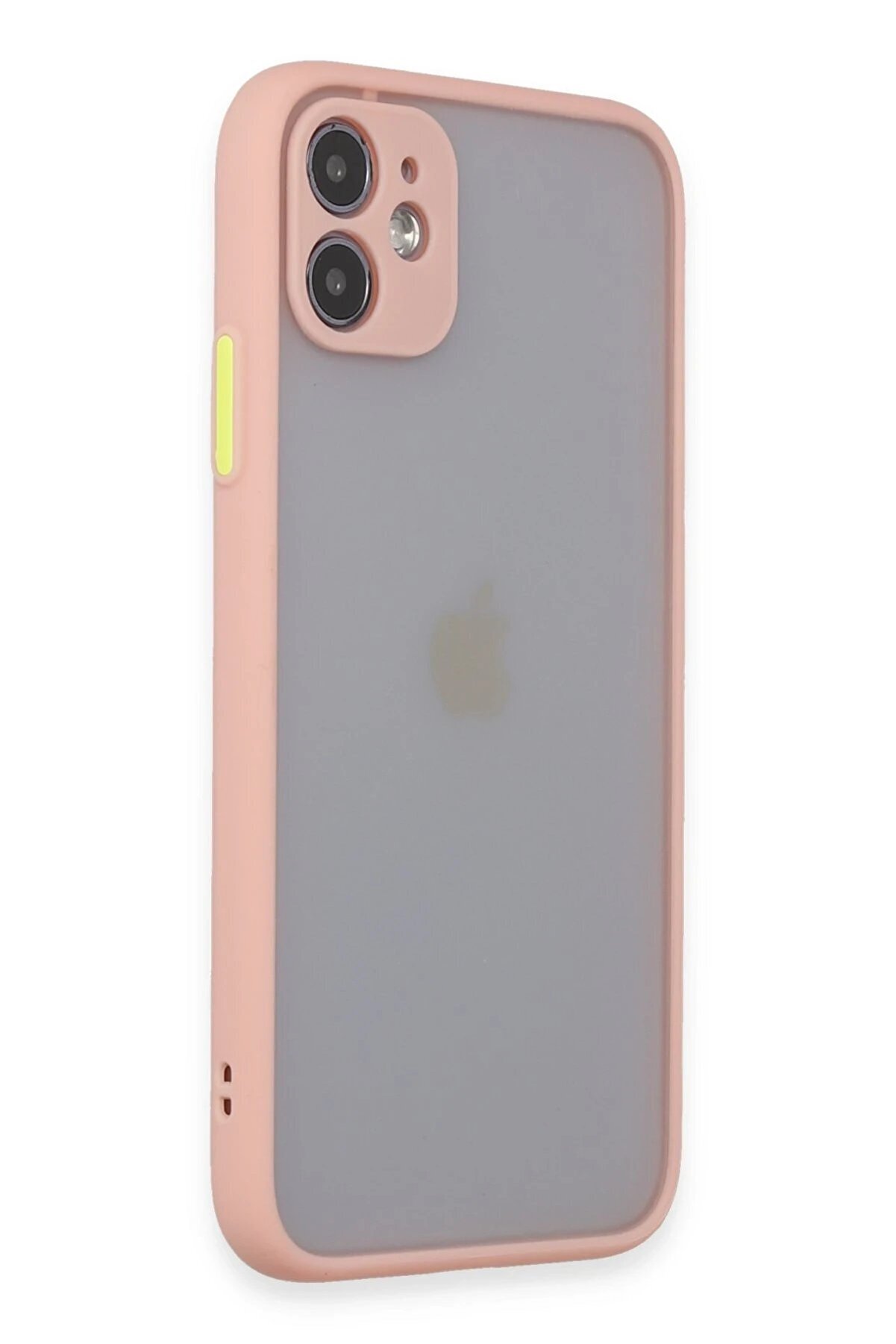 İphone 11 Kılıf Montreal Si̇li̇kon Kapak - Pembe - Dropx1376-4592