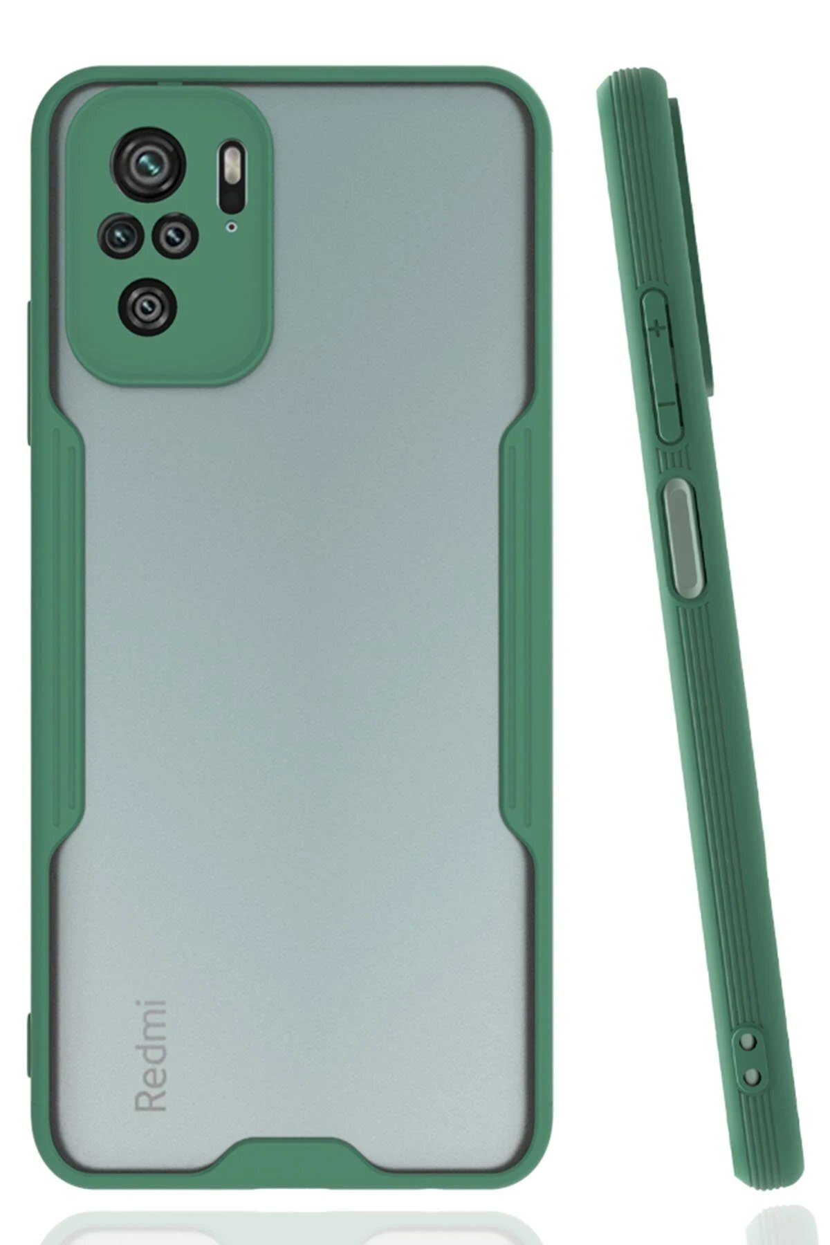 CepteToptan Xiaomi Redmi Note 10 Kılıf Platin Silikon - Yeşil - DROPX5245-3866