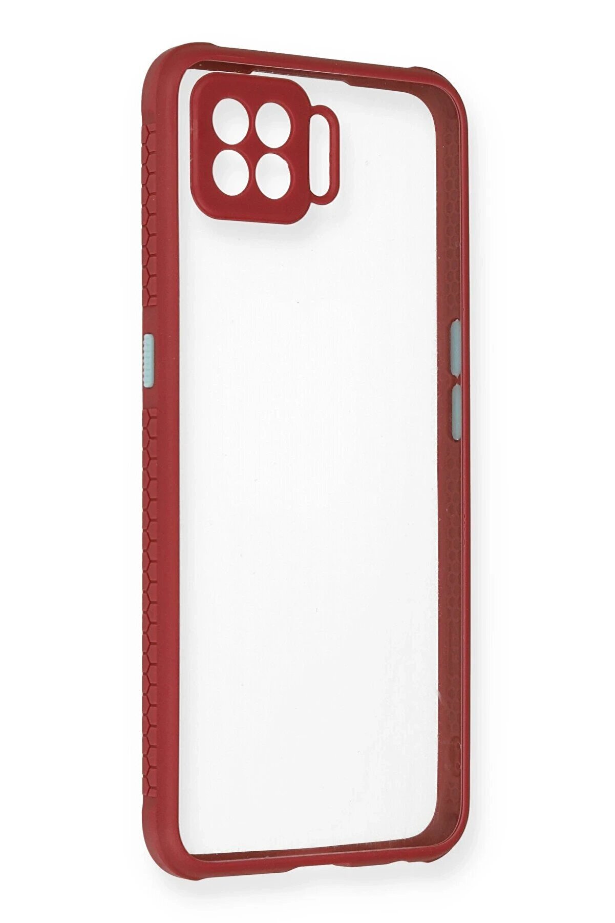 CepteToptan Oppo A73 Kılıf Miami Şeffaf Silikon - Fuşya - DROPX1943-7557