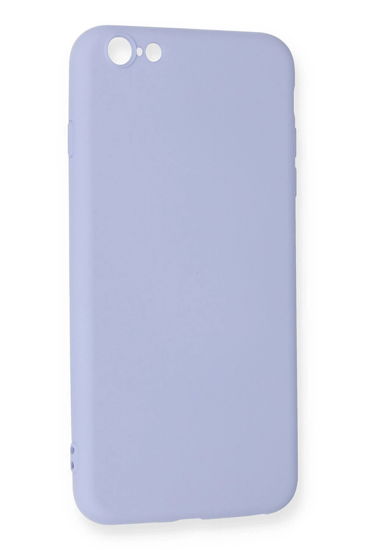 İphone 6 Plus Kılıf Nano İçi̇ Kadi̇fe Si̇li̇kon - Li̇la - Dropx3264-5885