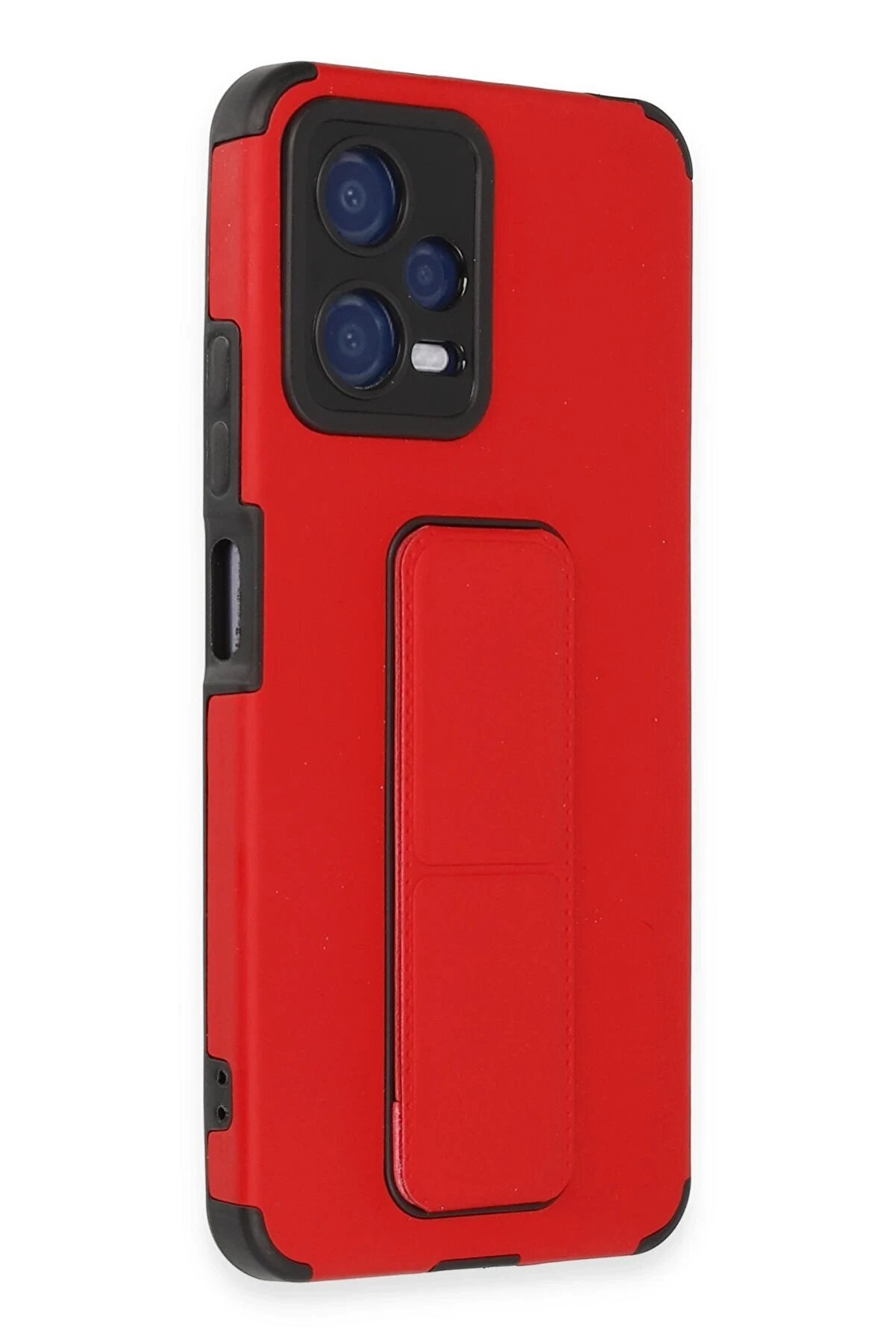 Xi̇aomi̇ Poco X5 5G Kılıf Mega Standlı Si̇li̇kon - Kırmızı - Dropx8461-5446