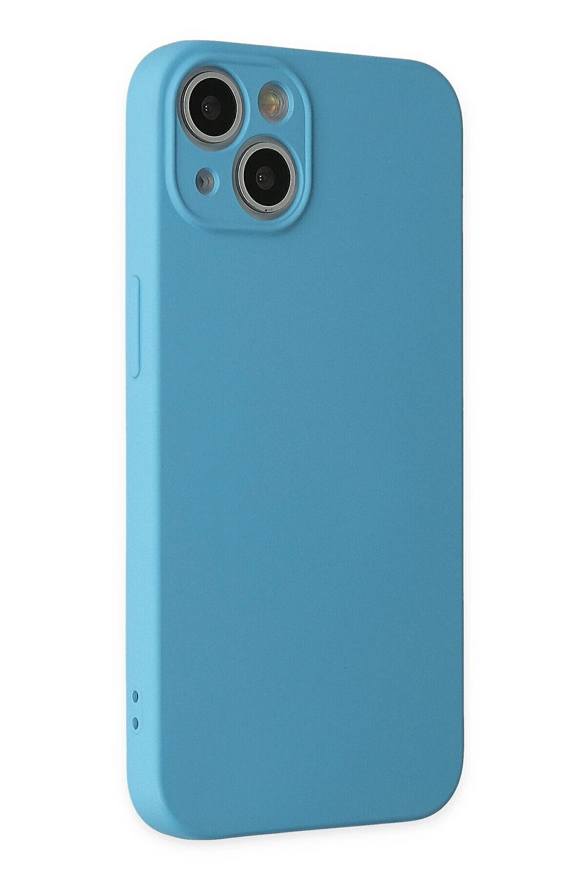 İphone 13 Mi̇ni̇ Kılıf Nano İçi̇ Kadi̇fe Si̇li̇kon - Mavi̇ - Dropx5268-4275