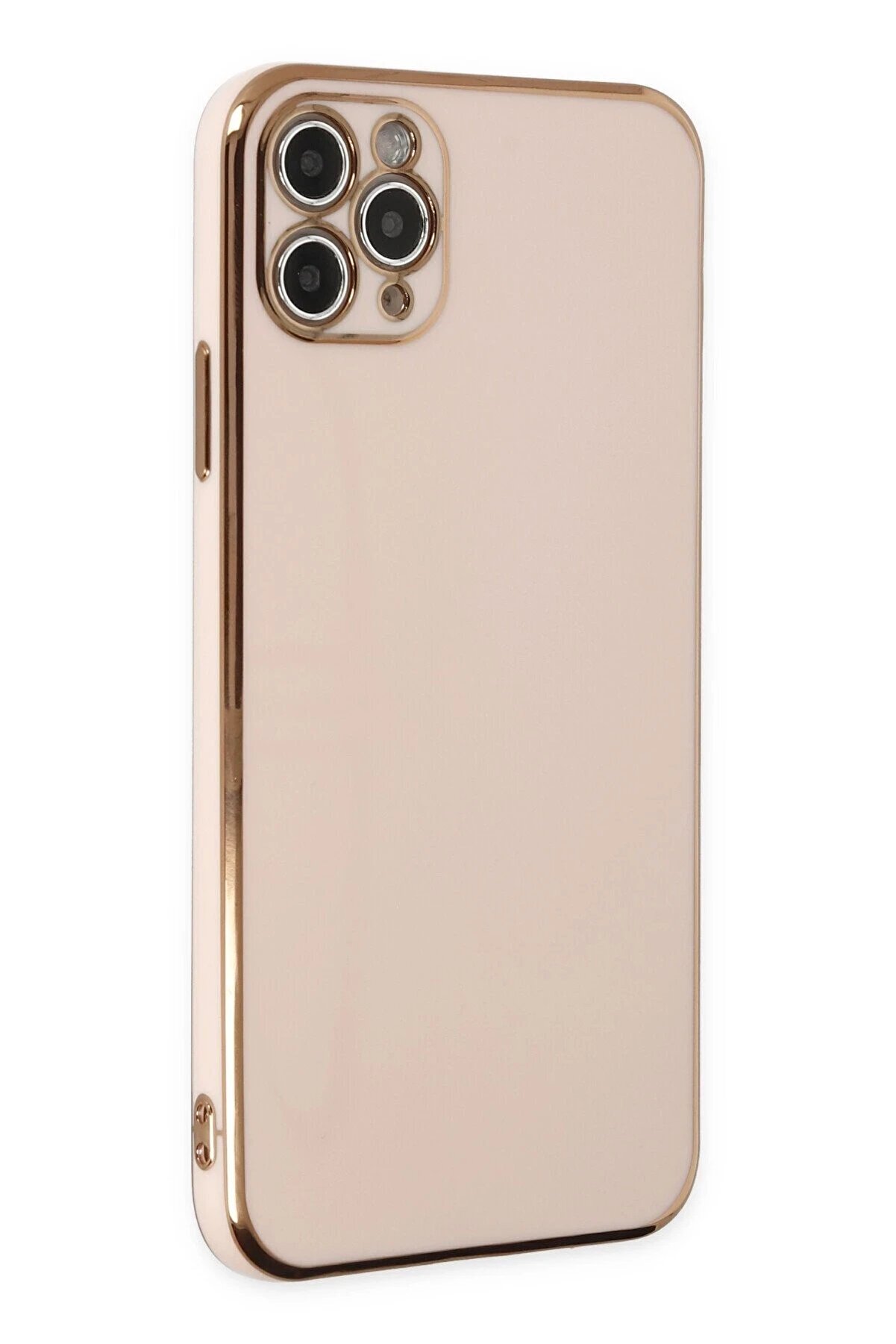 CepteToptan iPhone 11 Pro Max Kılıf Volet Silikon - Pembe - DROPX3654-4252