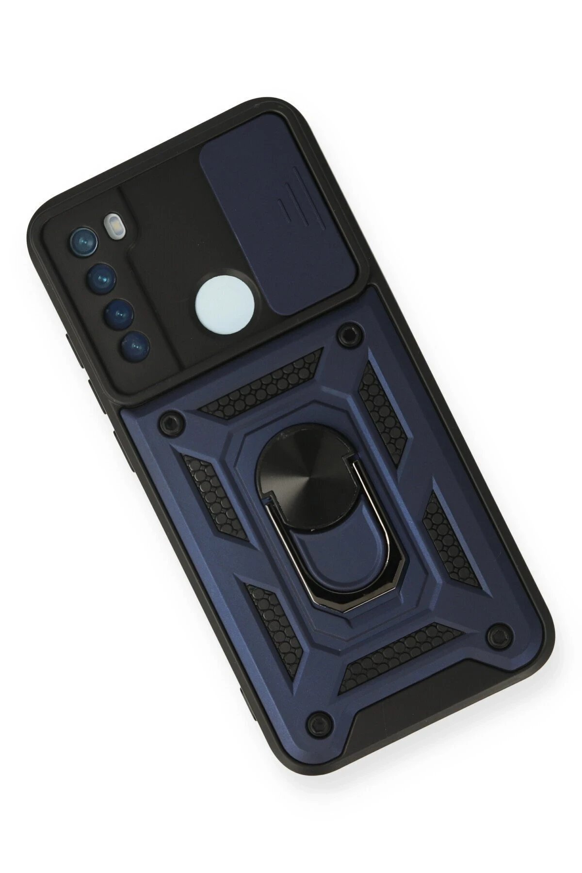 Xi̇aomi̇ Redmi̇ Note 8 Kılıf Pars Lens Y&uuml;z&uuml;kl&uuml; Si̇li̇kon - Laci̇vert - Dropx4793-6701