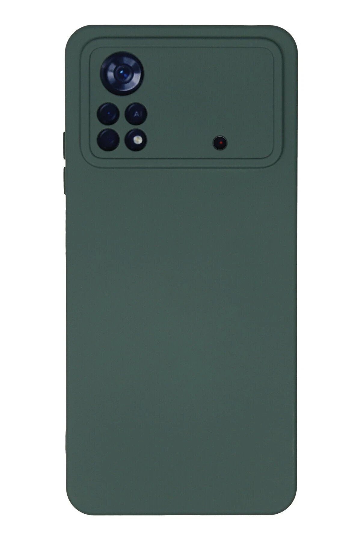 CepteToptan Xiaomi Poco X4 Pro 5G Kılıf Nano içi Kadife Silikon - Koyu Yeşil - DROPX4488-2828