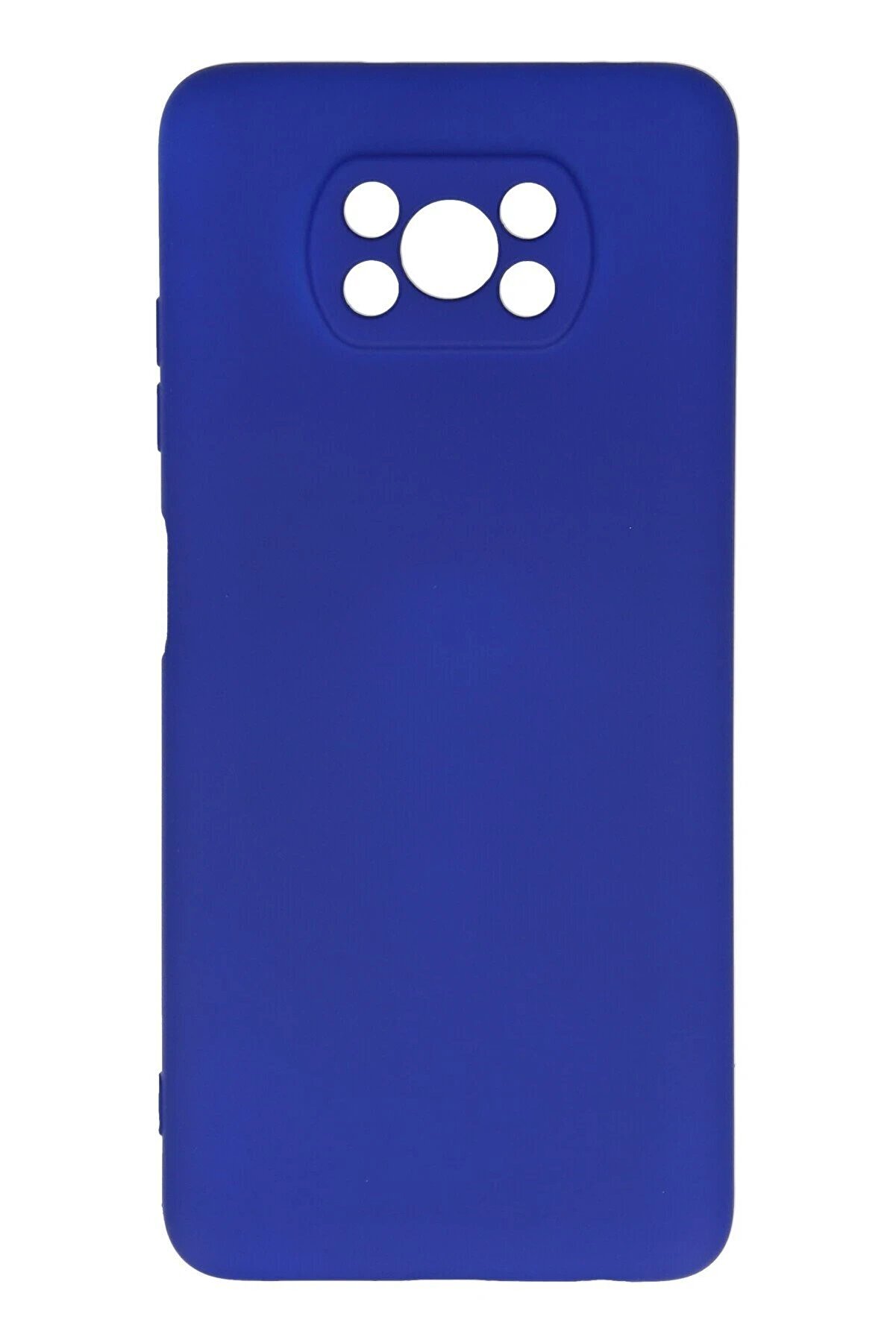 CepteToptan Xiaomi Pocophone X3 Kılıf Nano içi Kadife Silikon - Lacivert - DROPX2872-9046