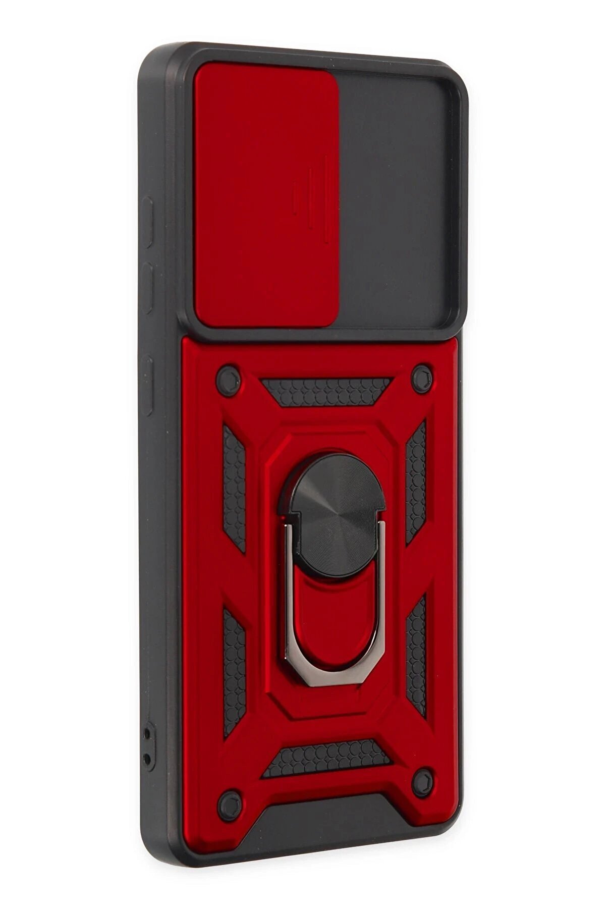 Samsung Galaxy S20 Fe Kılıf Pars Lens Yüzüklü Si̇li̇kon - Kırmızı - Dropx1608-7001