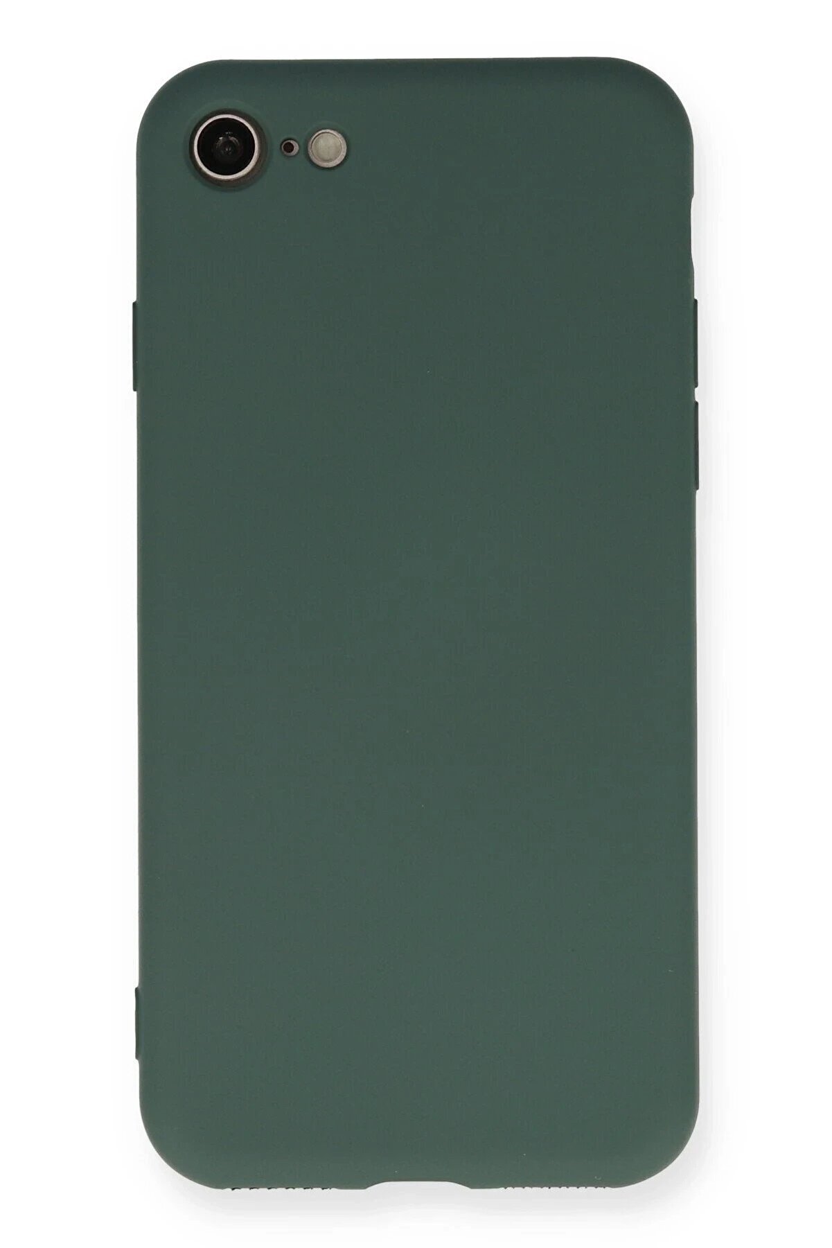 CepteToptan iPhone 7 Kılıf Nano i&ccedil;i Kadife Silikon - Koyu Yeşil - DROPX3472-2669