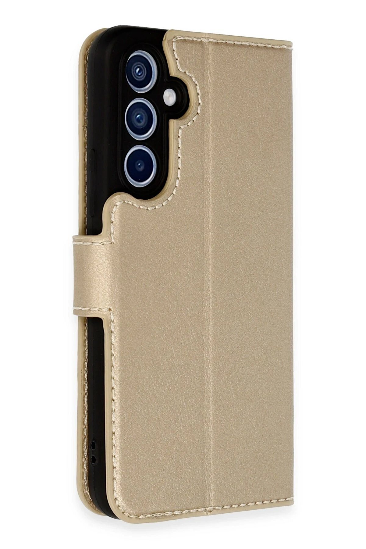 Samsung Galaxy A54 5G Kılıf Trend S Plus Kapaklı Kılıf - Gold - Ogz2196-5342