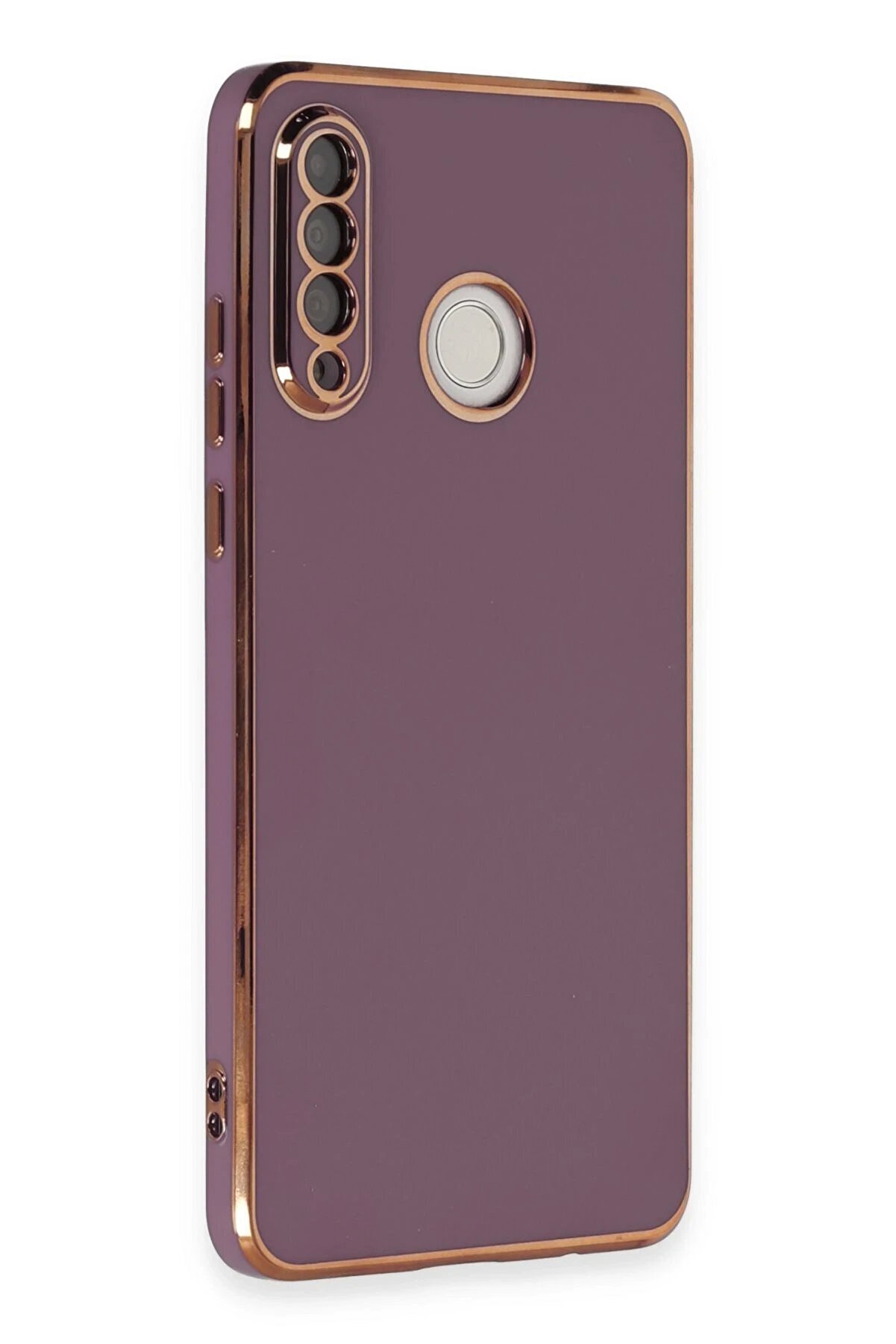 Huawei̇ P30 Li̇te Kılıf Volet Si̇li̇kon - Mor - Dropx9601-5932