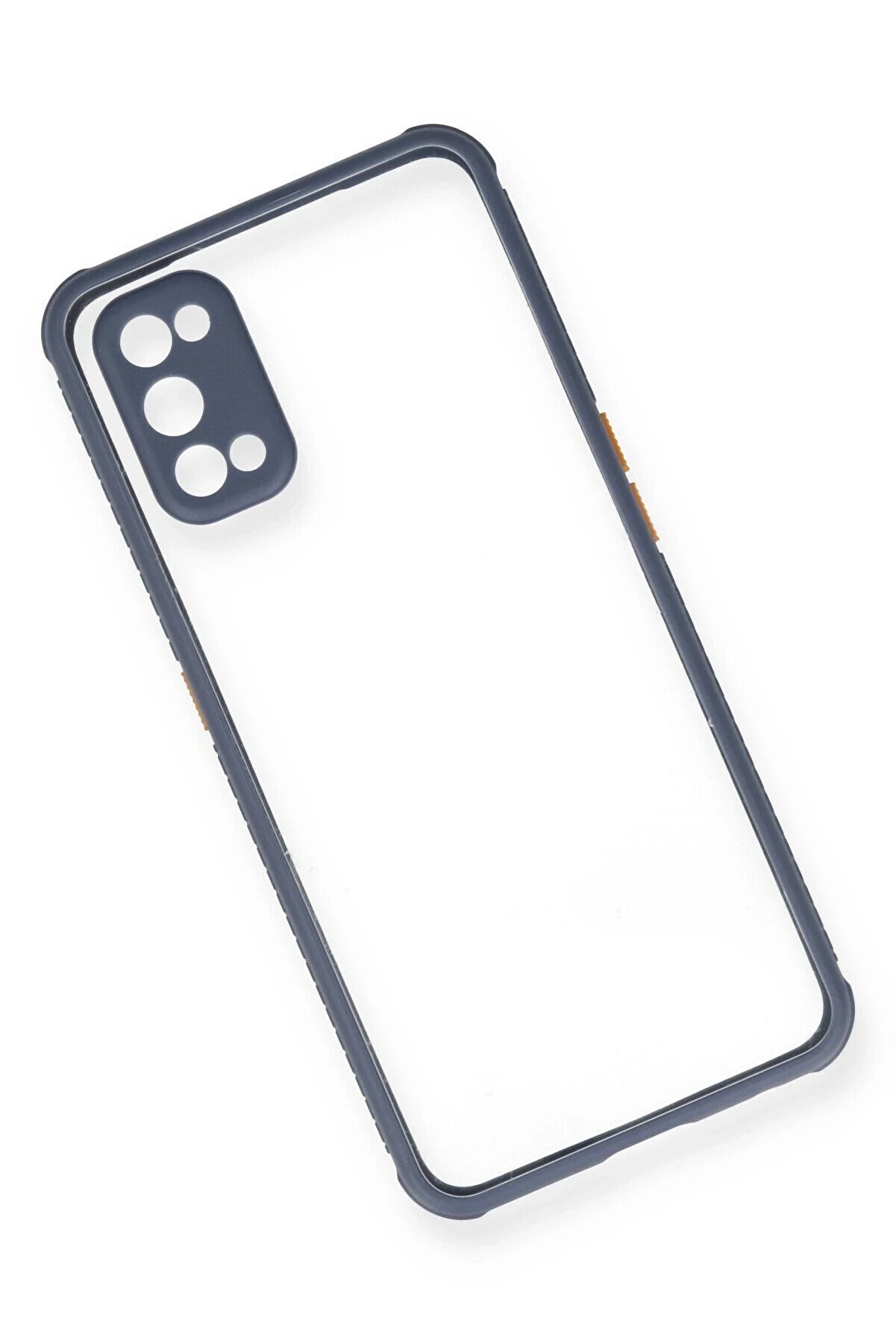 Realme 7 Pro Kılıf Mi̇ami̇ Şeffaf Si̇li̇kon - Gri̇ - Dropx2014-3363