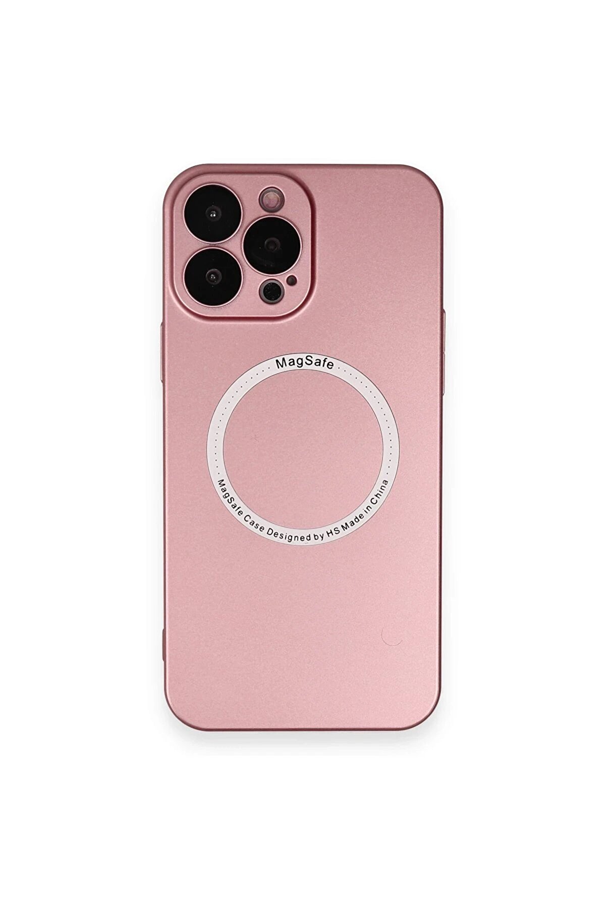 CepteToptan iPhone 13 Pro Kılıf Jack Magneticsafe Lens Silikon - Rose Gold - DROPX8558-6148