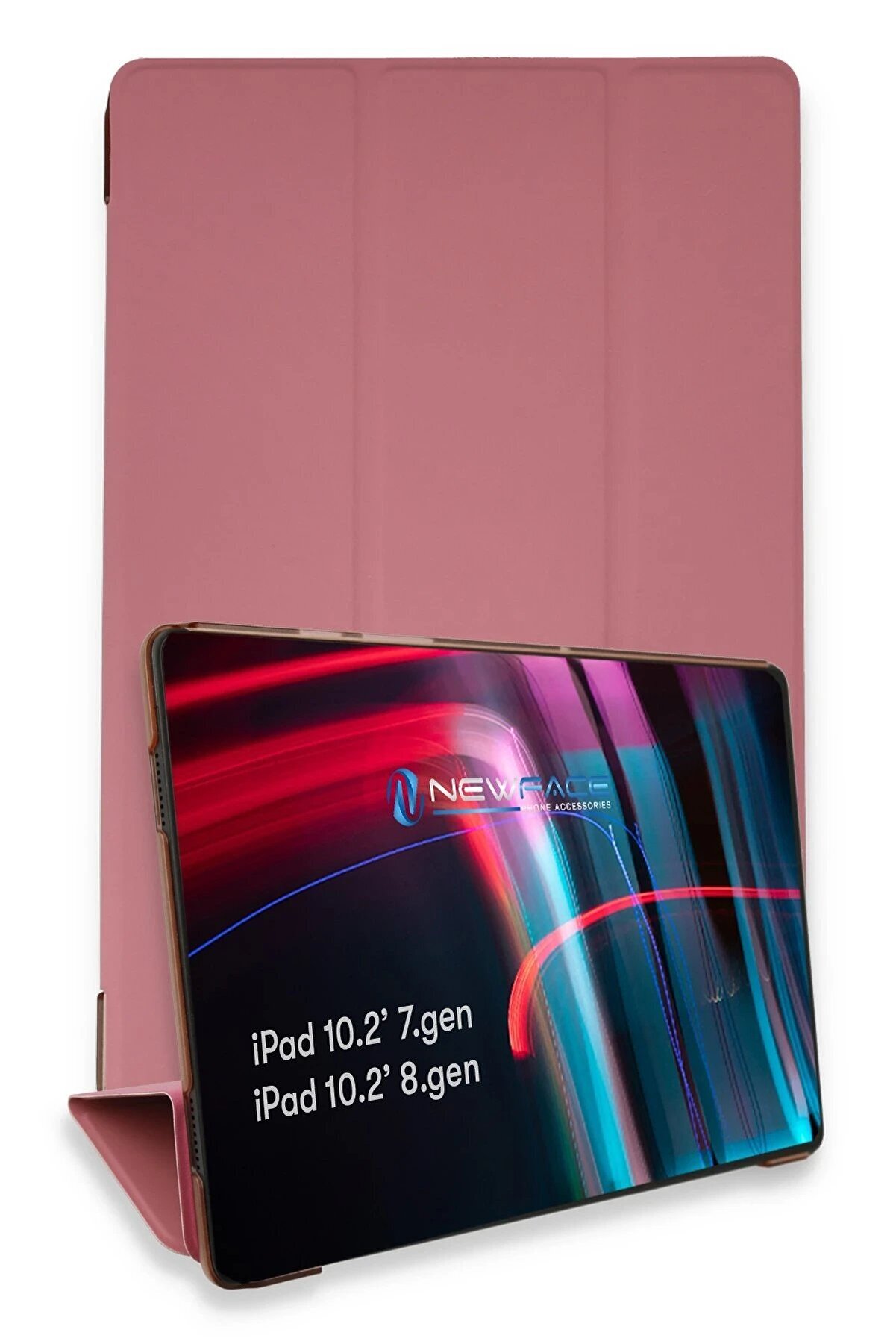CepteToptan iPad 10.2 (7.nesil) Kılıf Tablet Smart Kılıf - Pembe - DROPX2467-7689