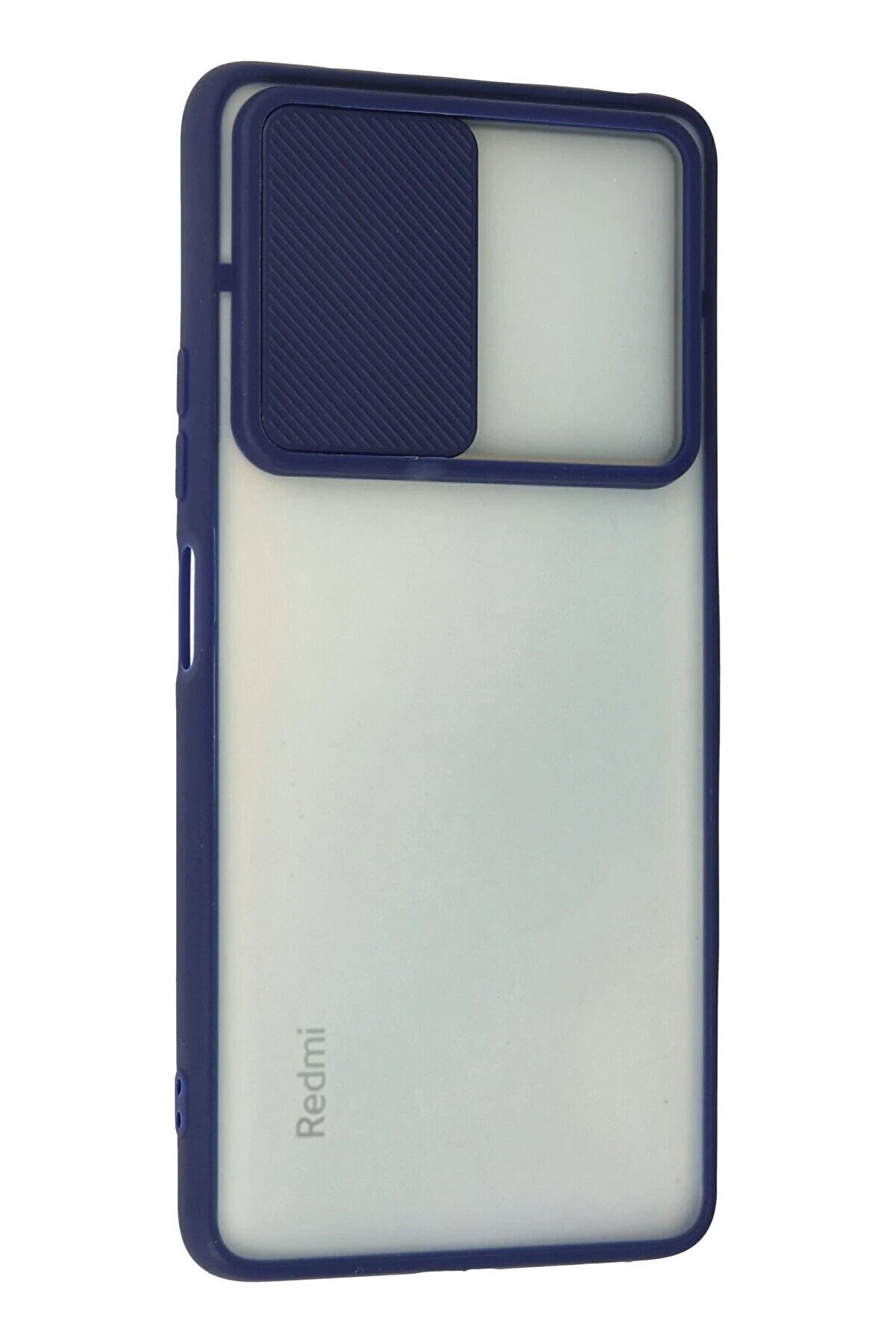 Xi̇aomi̇ Redmi̇ Note 10 Pro Kılıf Palm Buzlu Kamera Sürgülü Si̇li̇kon - Laci̇vert - Dropx6714-2732