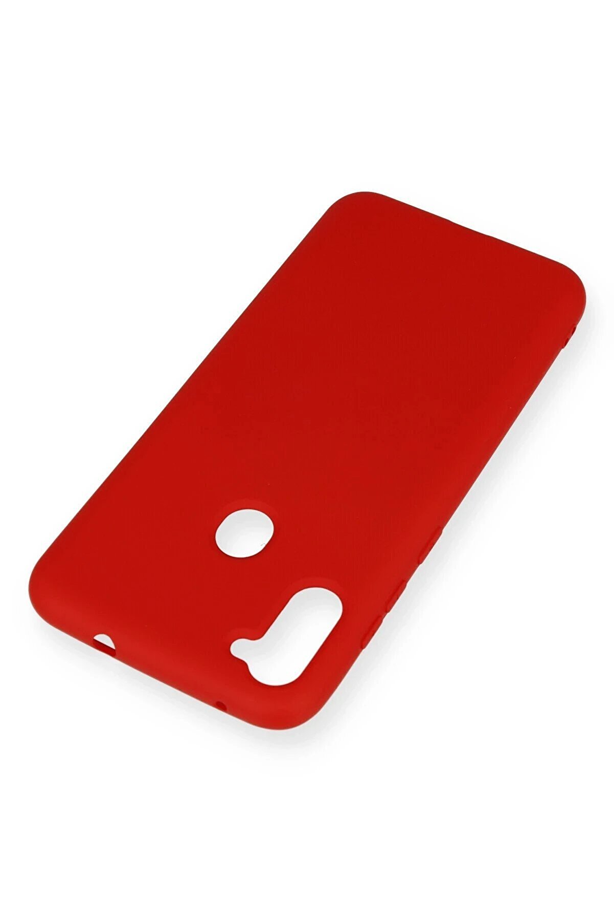 Samsung Galaxy A11 Kılıf Nano İçi̇ Kadi̇fe Si̇li̇kon - Kırmızı - Dropx2707-4216